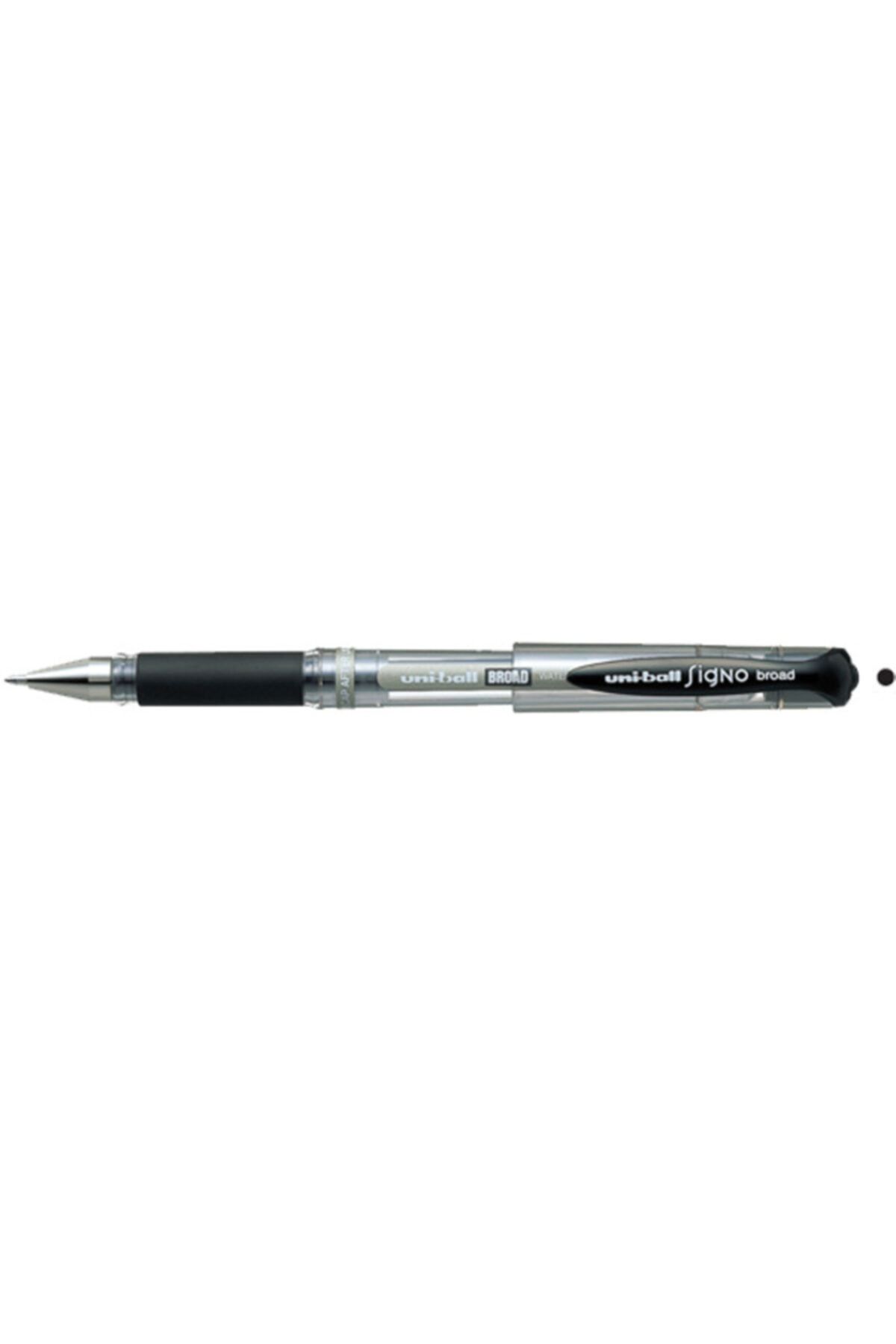 UNİBALL Roller Kalem Signo Broad Jel Bilye Uç Imza Kalemi 1.0 Mm Siyah Um-153 ( 12 Adet )