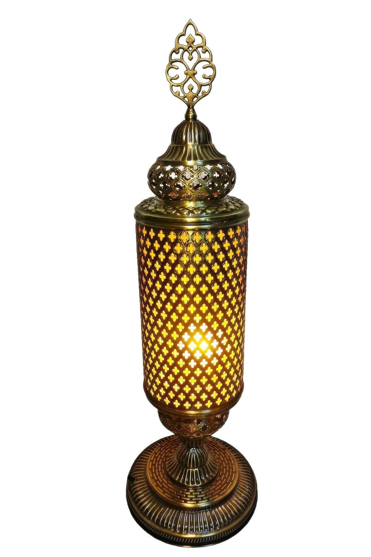 the istanbul lamp Osmanlı Dekoratif Sarı Pirinç Lamba O1210s