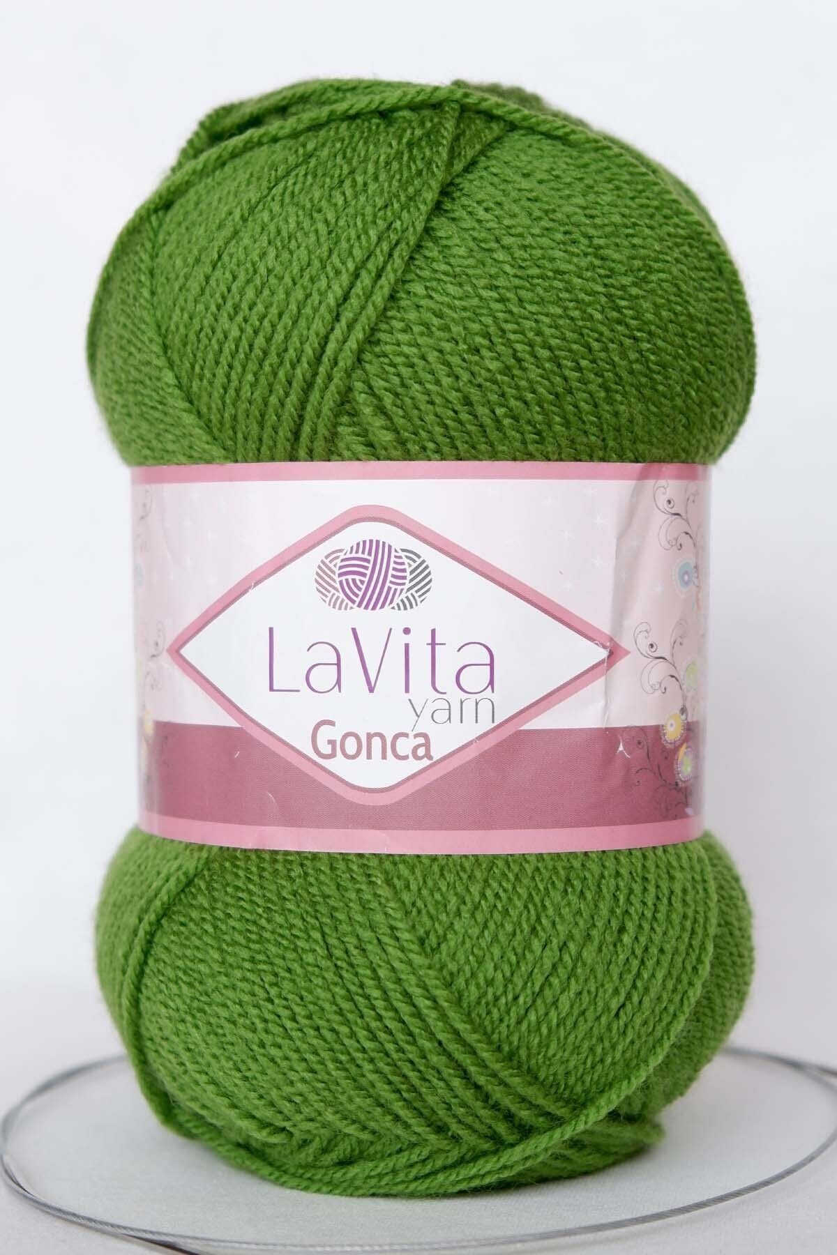LaVita Yarn Gonca El Örgü Ipligi Taka Yarn (8124-AÇIK YEŞİL)