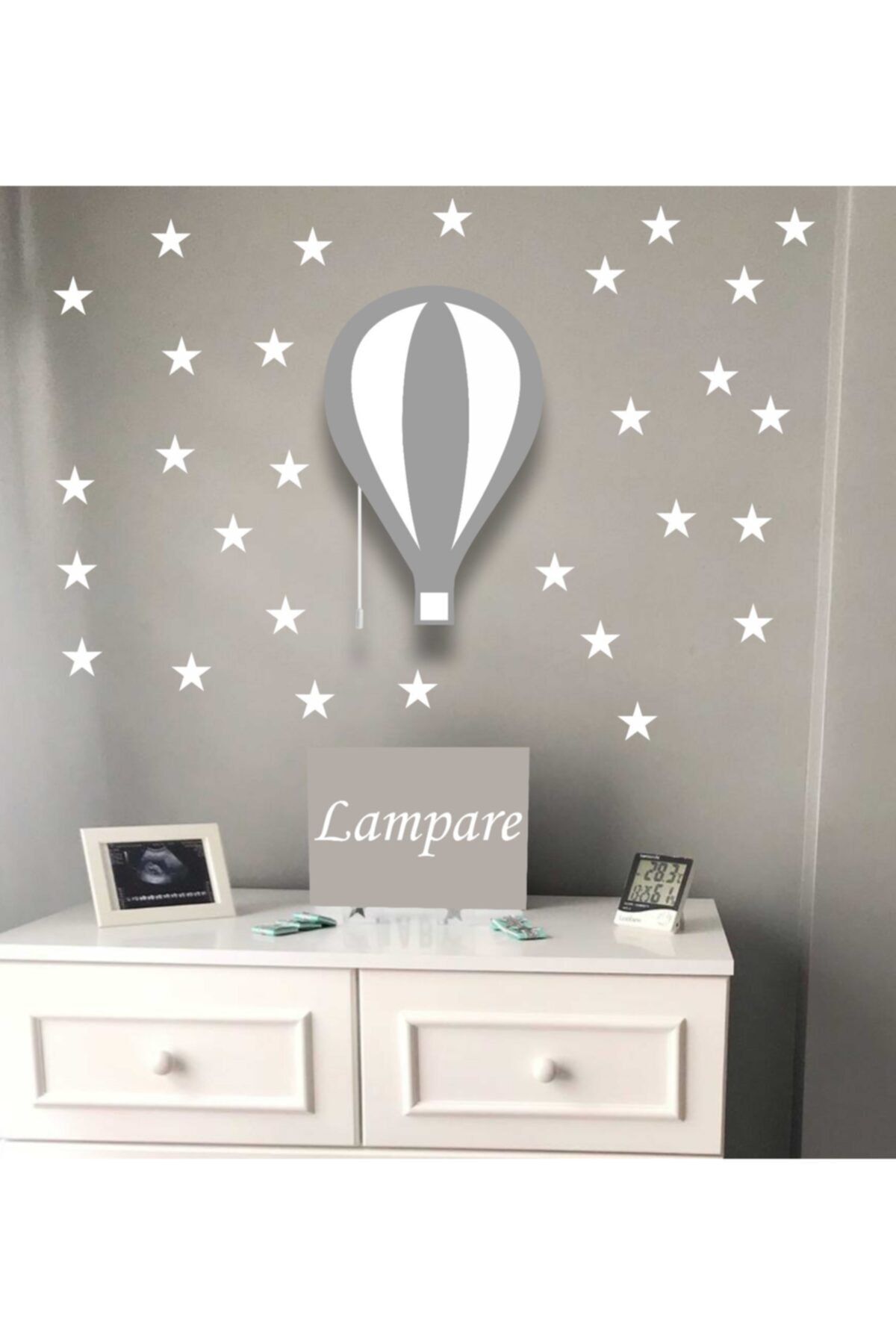 lamparebebe Gri Balon