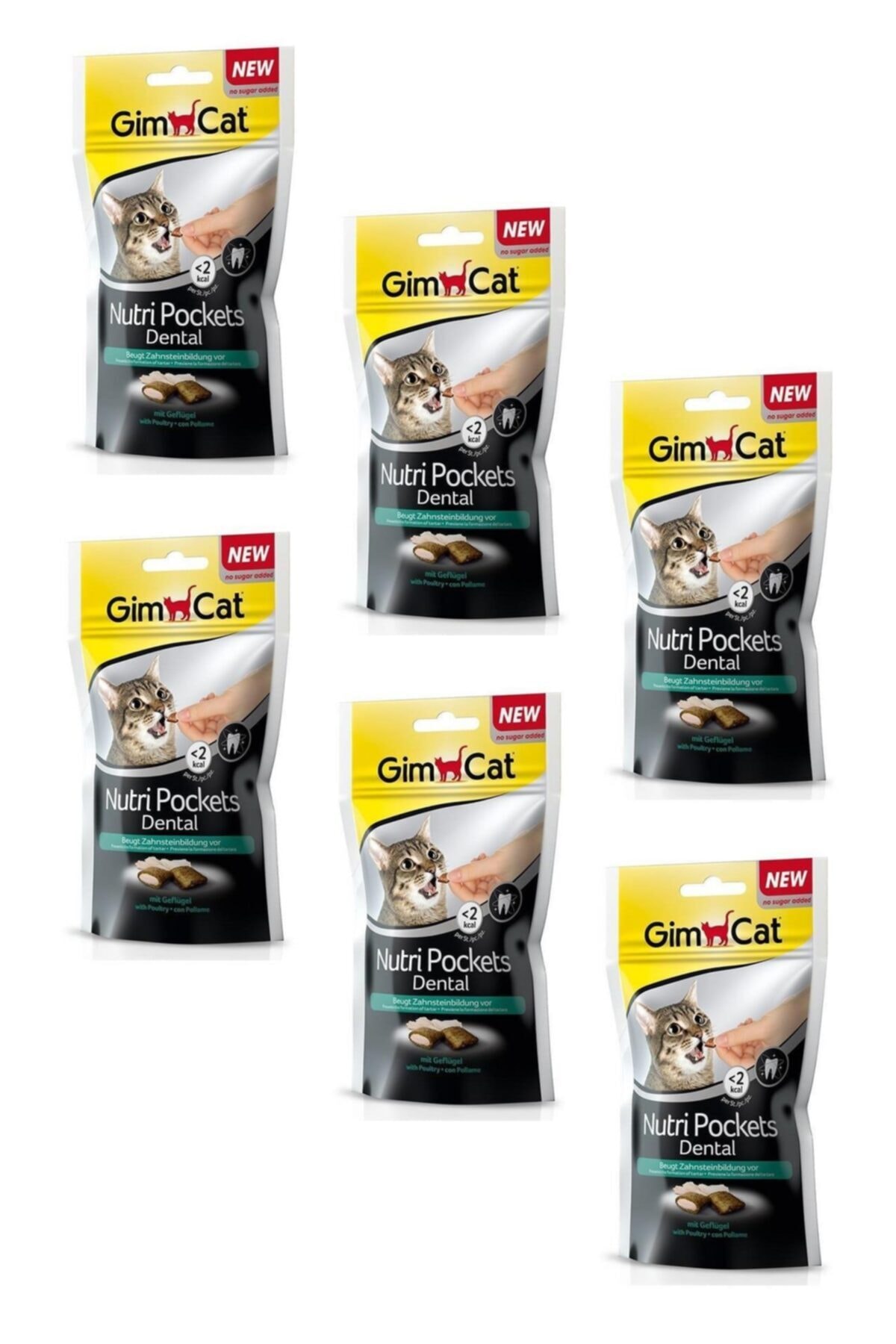 Gimcat Nutri Pockets Peynir Dental Kedi Ödülü 60 Gr (6 Adet)