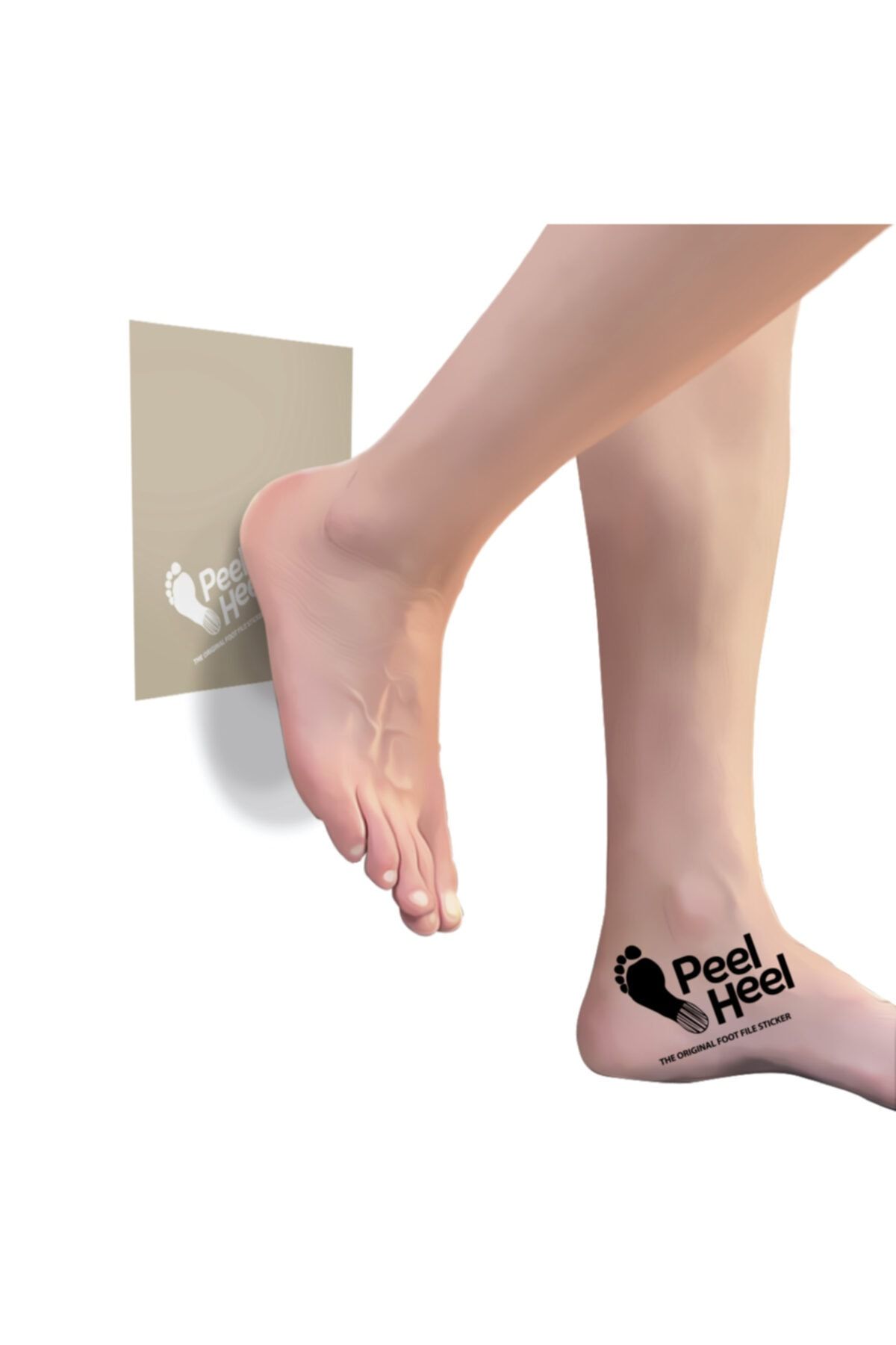 PeelHeel - Topuk Törpüsü Sticker'ı (BEJ) 19 X 19 Cm