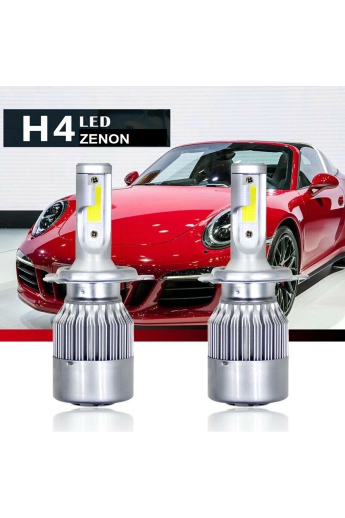 DEKOHOP H4 Led Zenon Yeni Nesil Far Ampulu Beyaz Led Xenon Ampul