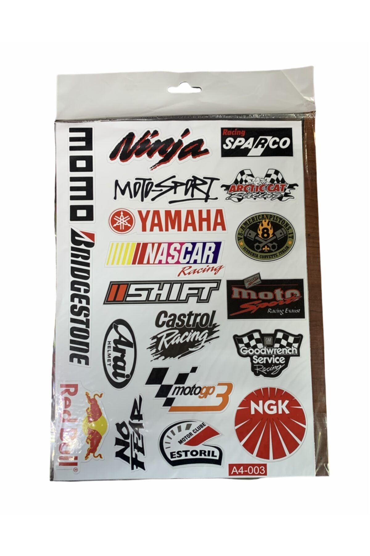 Gogo Motorsiklet Yapışma Sticker A4 Set 001