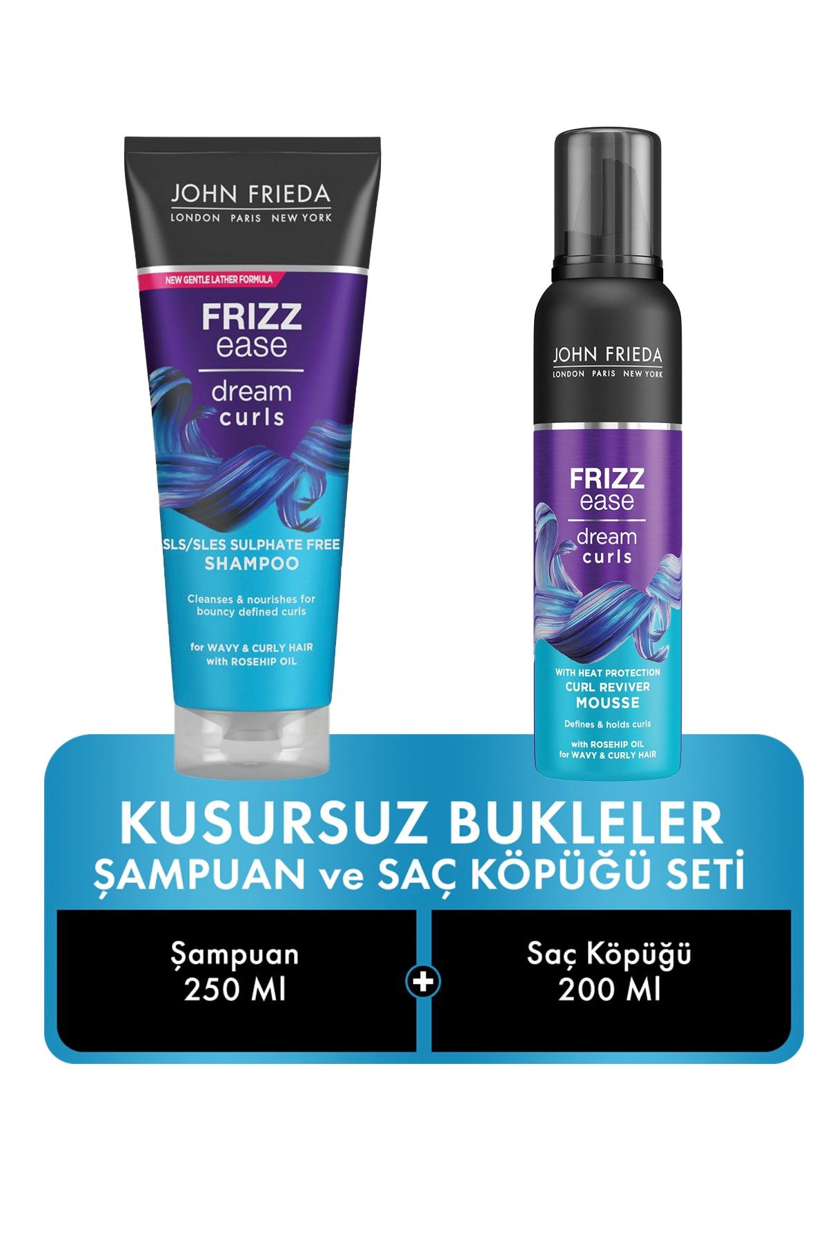 John Frieda Mükemmel Bukleler Şampuan & Köpük Set