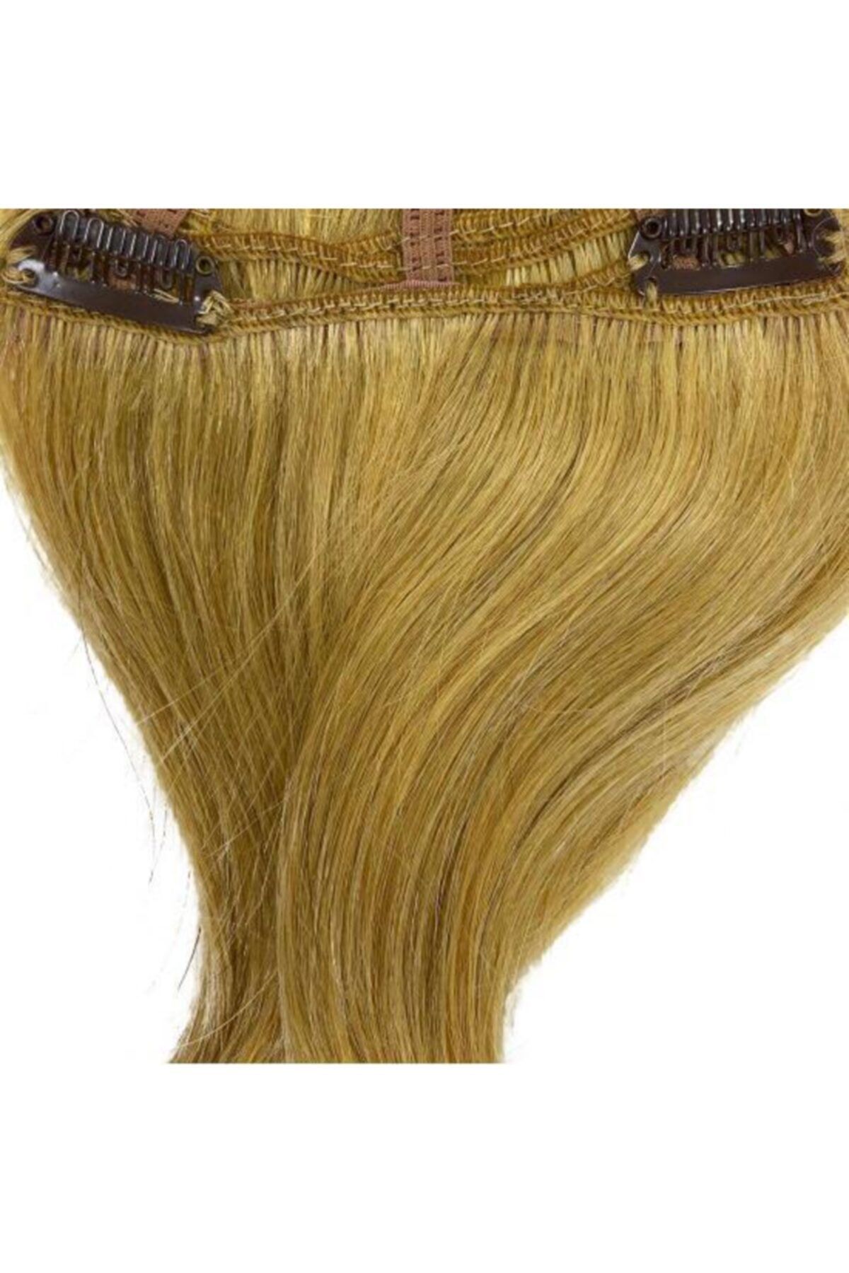 cezbehairsalon Gerçek Doğal Açık Küllü Kumral 8 Parça Çıt Çıt Saç 130 Gr.