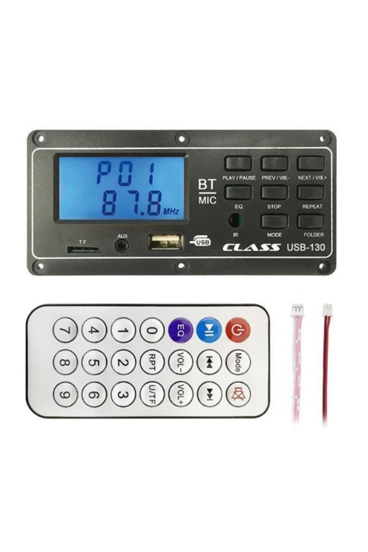 Class Usb 130 Ototeyp Usb/aux/sd Ekranlı Çevirici Kart Board 12volt