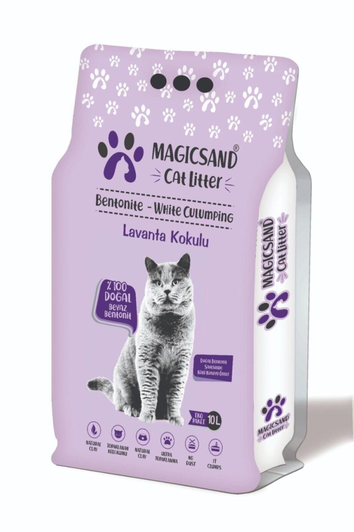 magicsand Cat Litter Lavanta Kokulu Kedi Kumu Ince Taneli 10 Lt