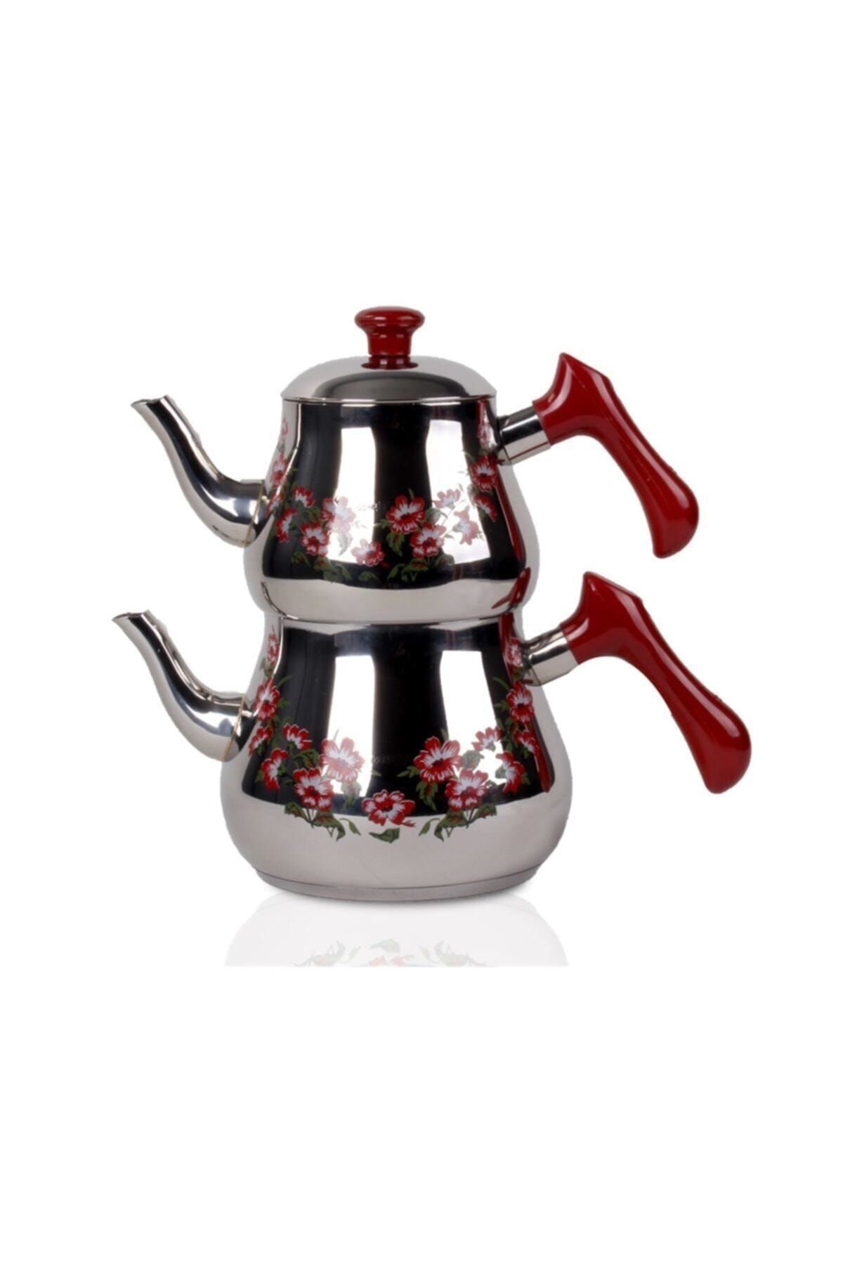 Özkent 348 Piramit Desenli Mini Çaydanlık