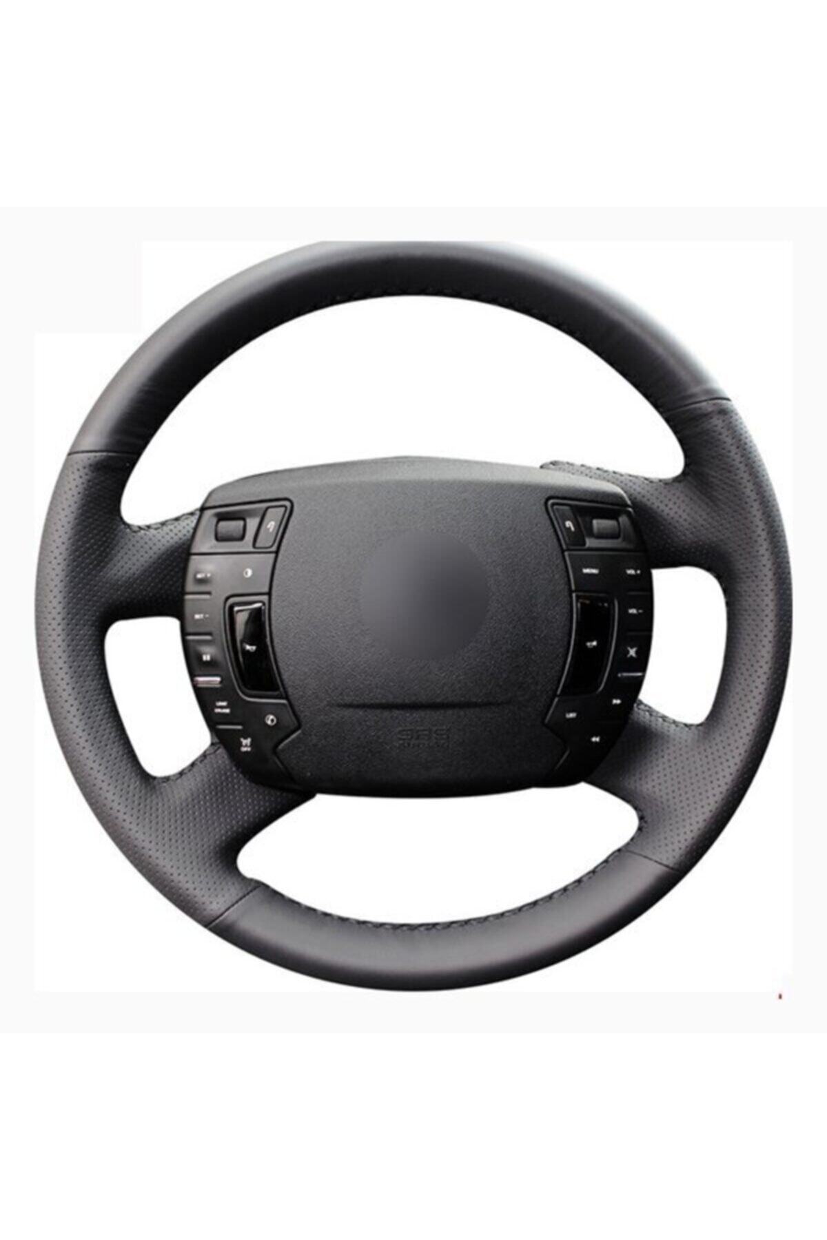 Fox Citroen C5 2008-17 Deri Direksiyon Kılıfı Araca Özel Dikmeli Dikişli