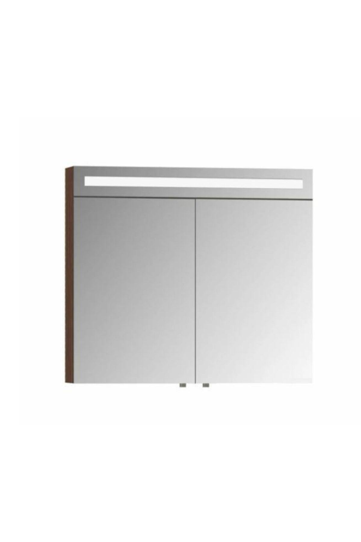 VitrA Elıte 80cm Dolaplı Ayna Koyu Meşe