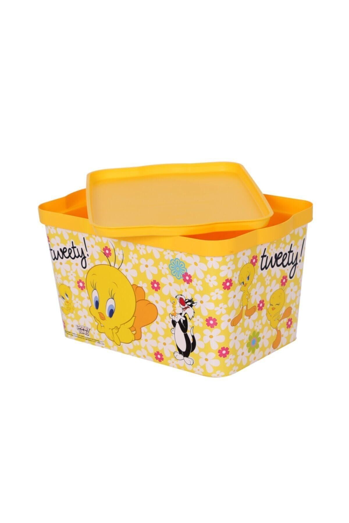 Happy Home 2 Adet Lisaslı Tweety Oyuncak Saklama Kutusu 2,3 Litre /cn