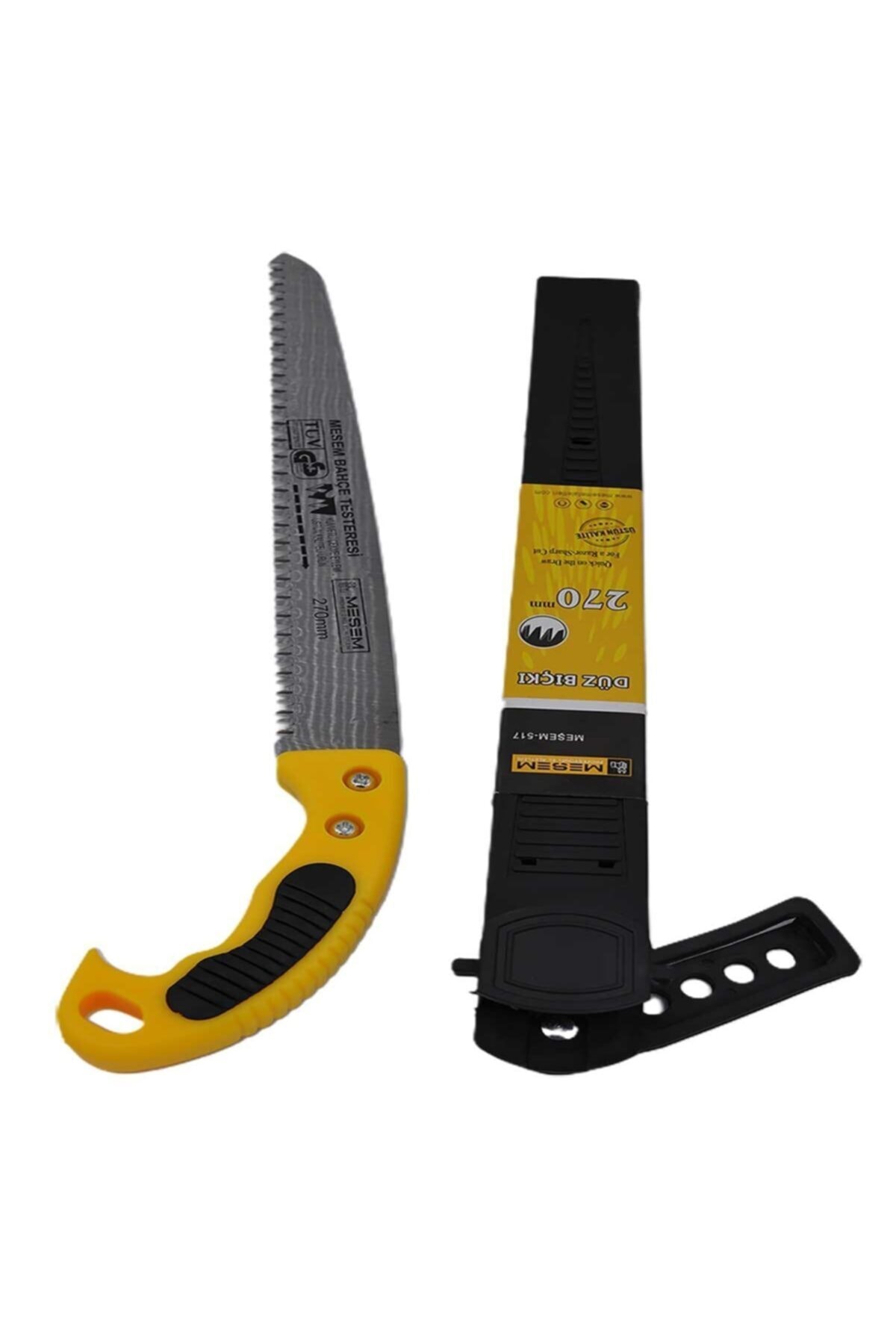 Salkım Planet Beyaz At -270 Mm Düz Bıçaklı Testere Bıçkı Kılıflı Budama Bahçe Testeresi. - Beyaz At