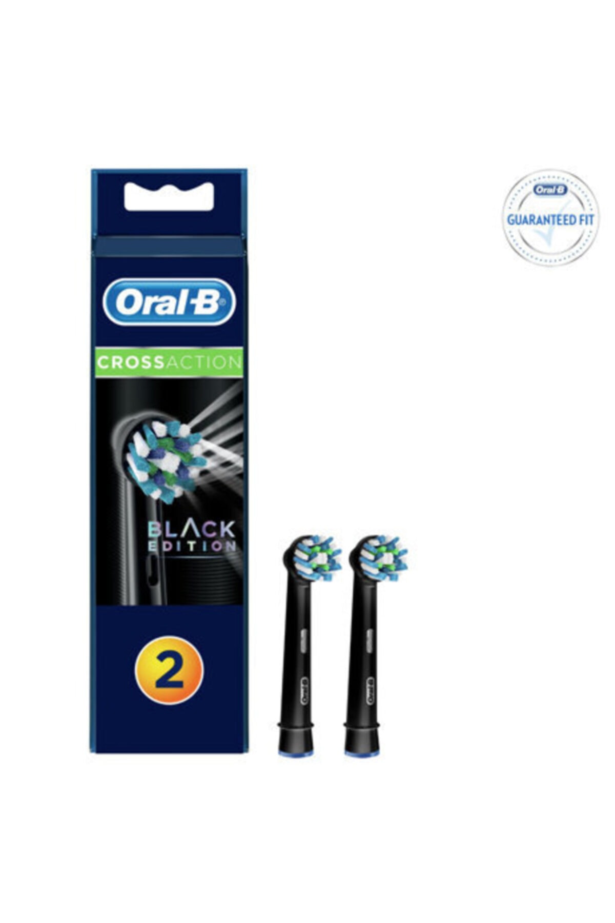 OralB Diş Fırçası Yedek Başlık Cross Action Siyah 2 Adet 2