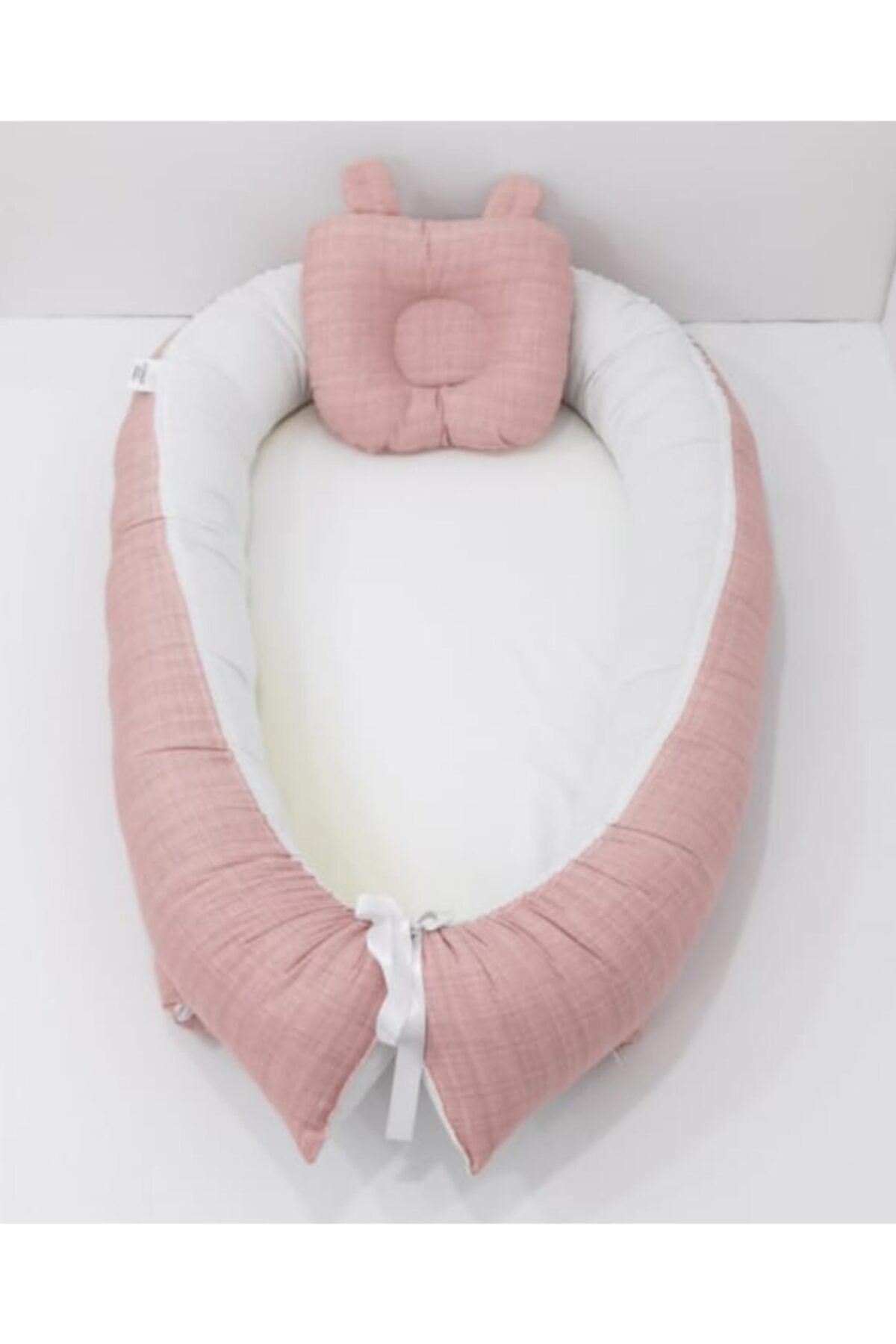 mordesign Ortopedik Babynest Bebek Yatağı V13 Pudra