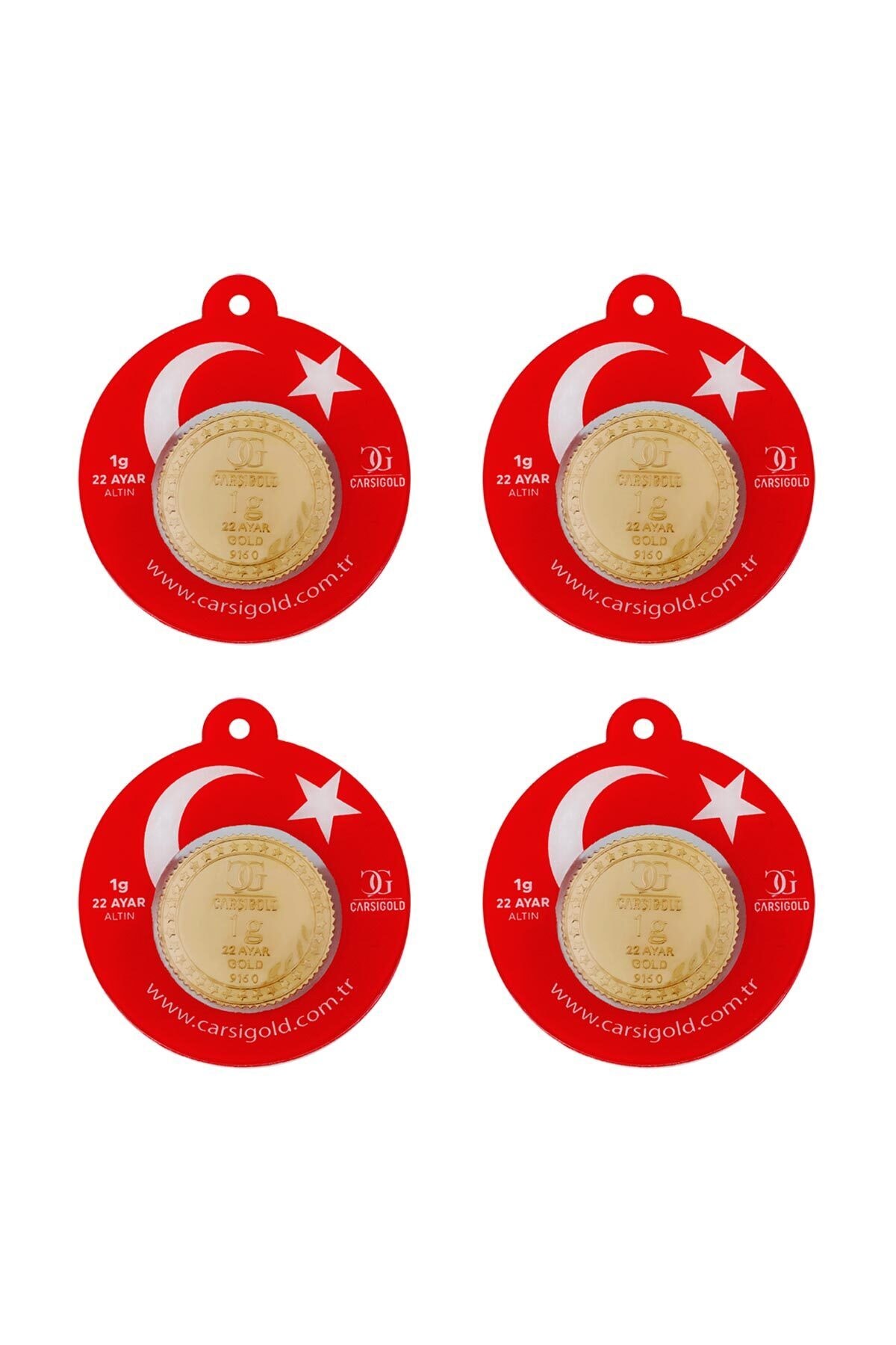 Tuğrul Kuyumculuk 22 Ayar 1 gr 4 Adet Gram Altın