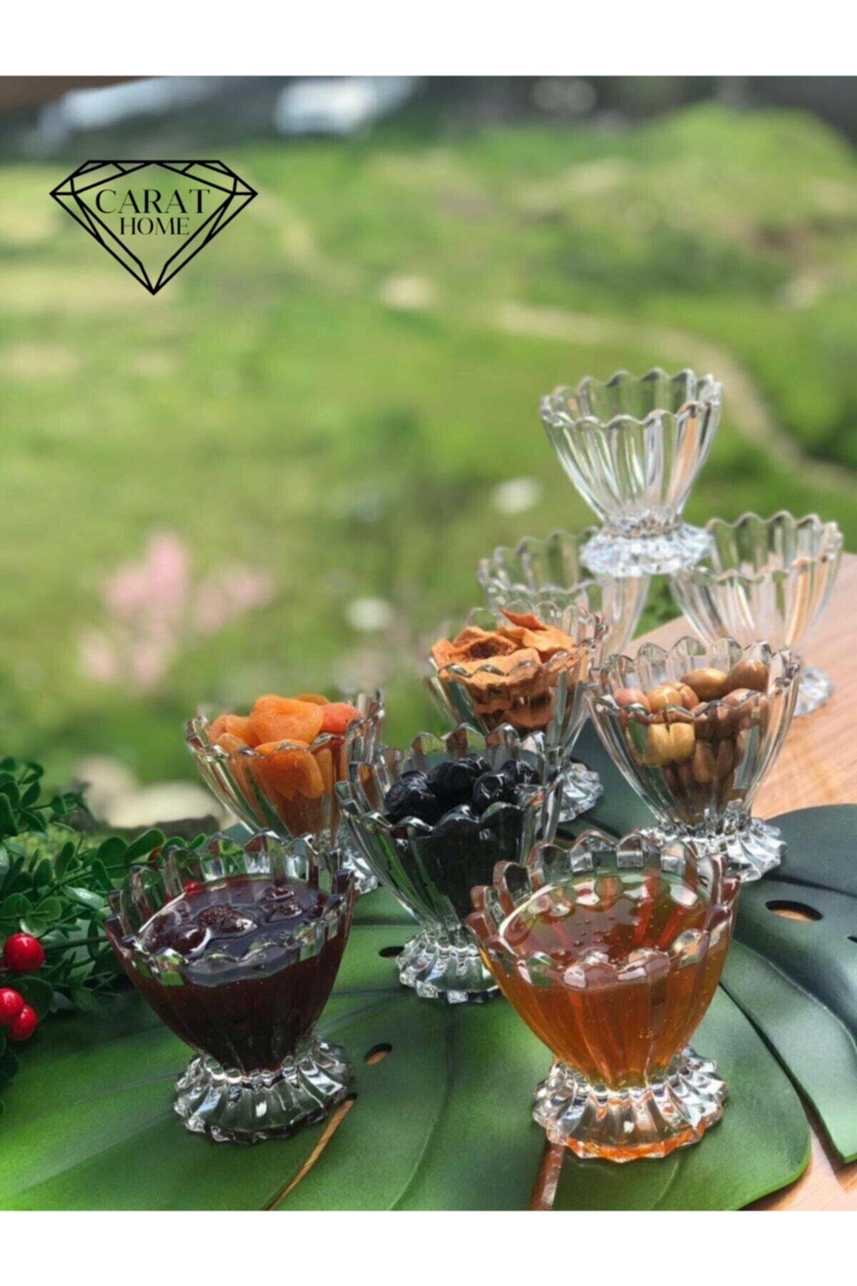 Carat Home 3'lü Magnolia Dondurmalık Ve Çerezlik