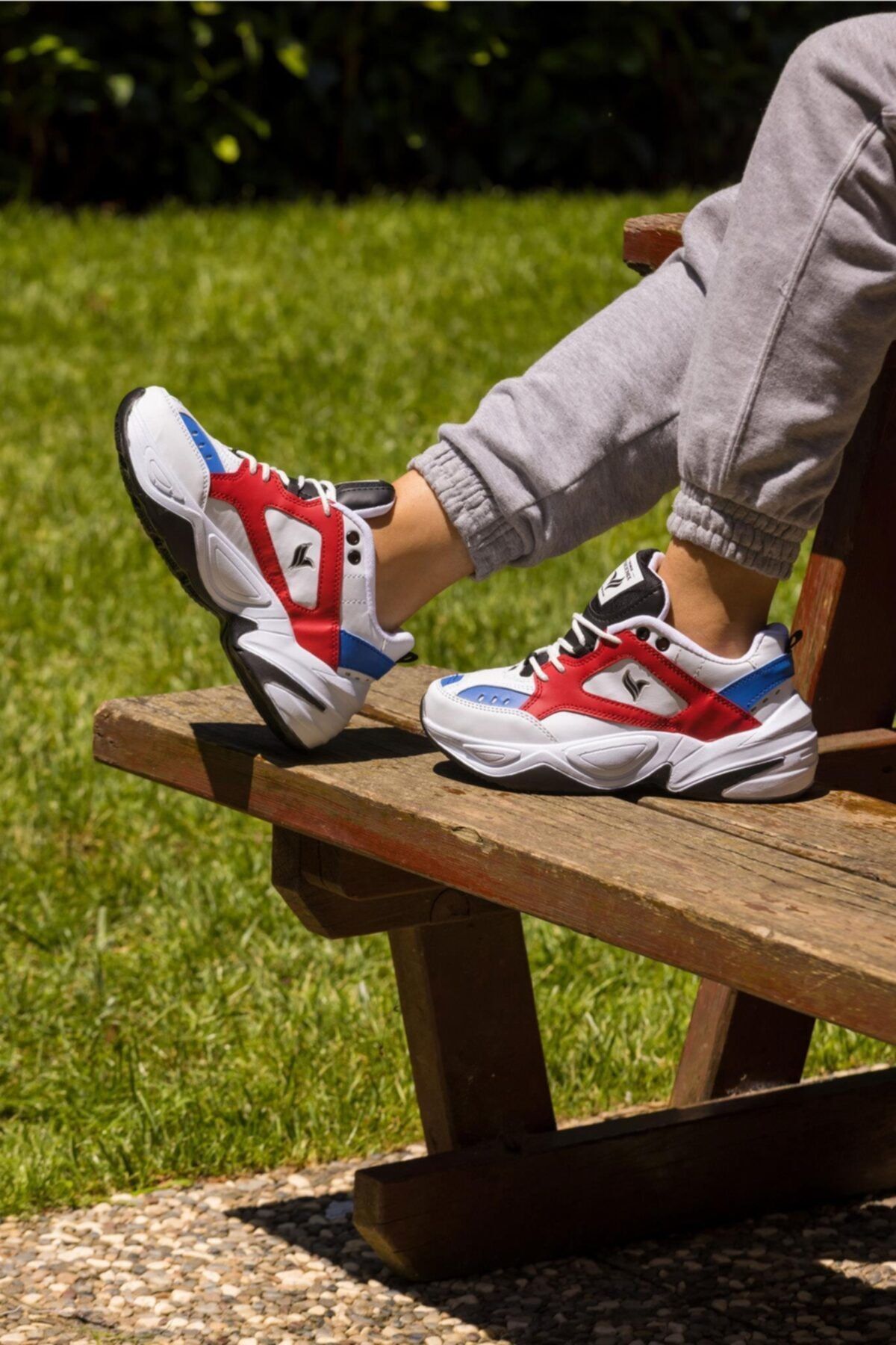 George Phoenix Tech Mavi Kırmızı Unisex Sneaker