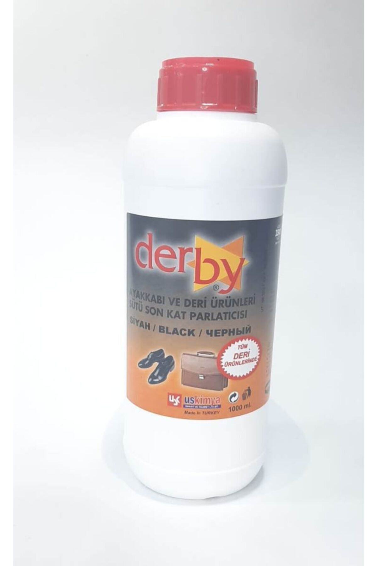 Derby Son Kat Deri Parlatıcı Deri Sütü 500 Ml siyah
