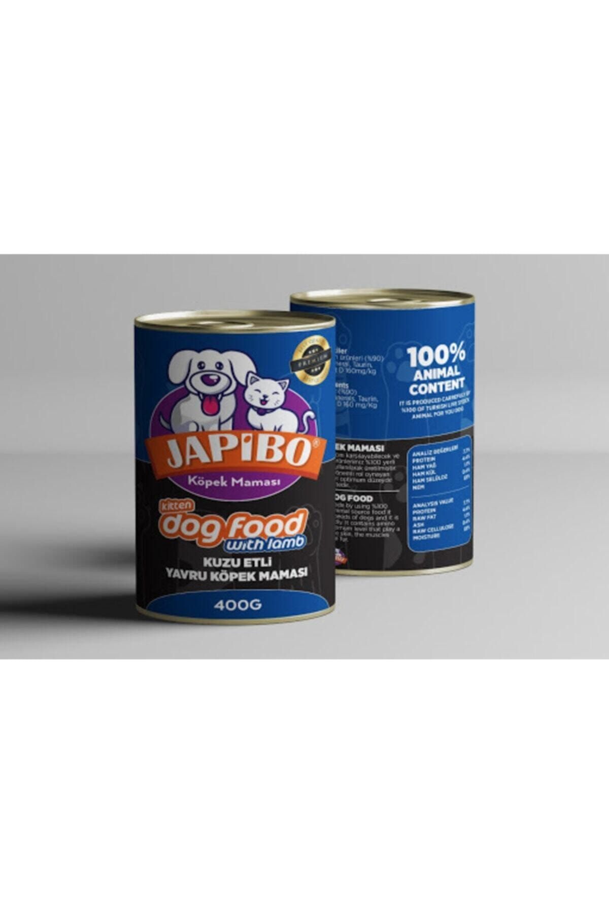 JAPİBO Kuzu Etli Yavru Köpek Maması Konserve 400gr