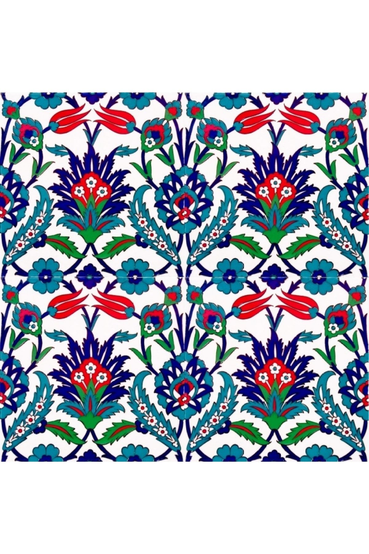 Kütahya Çini Yapı Tasarım Ac19 20x20 Cm 4 Adet Çini Karo