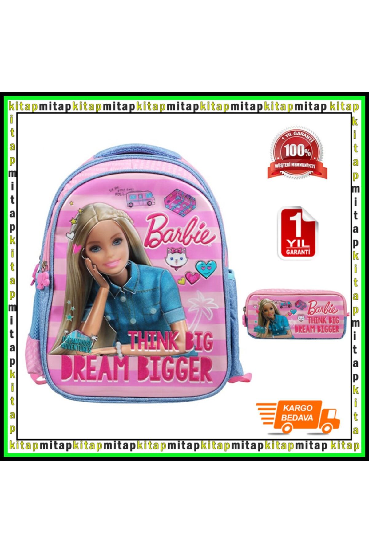 Barbie Frocx Lisanslı Okul Sırt Çantası Ve Kalemlik 5008