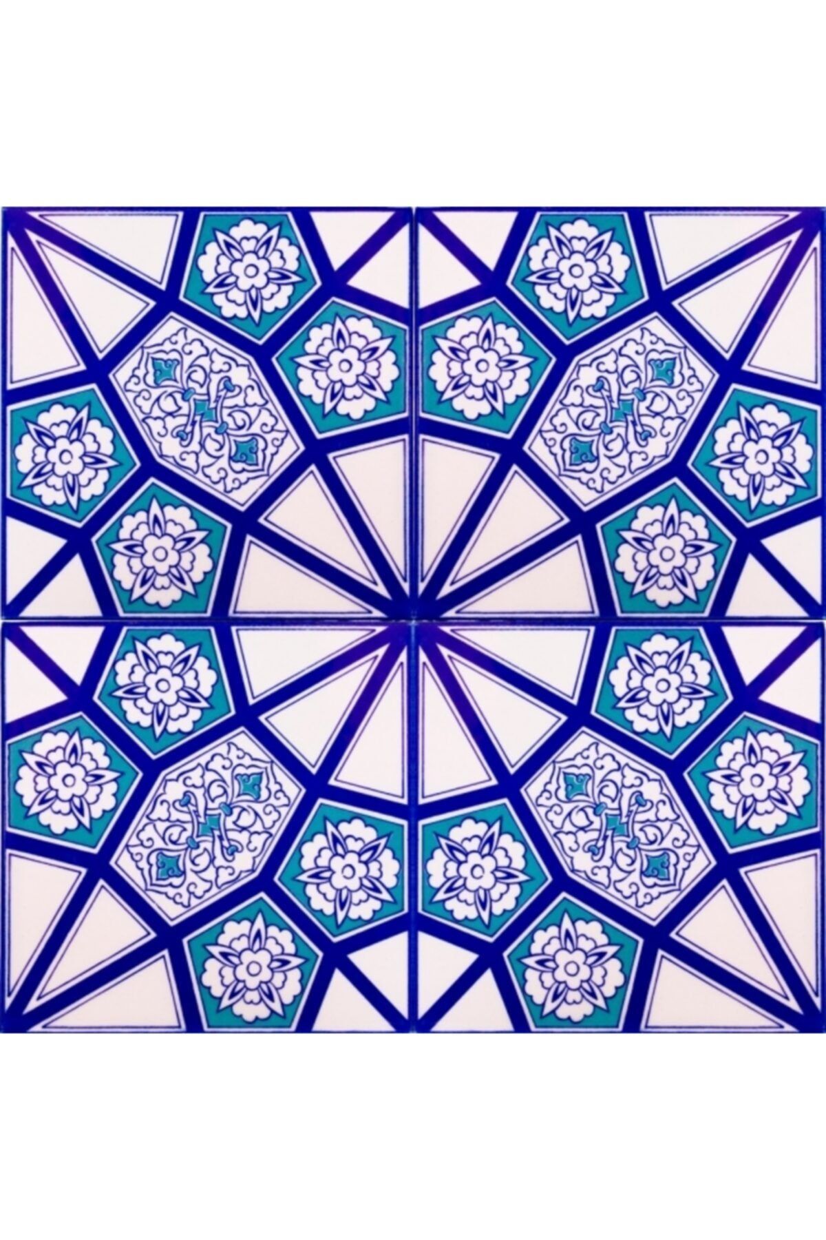 Kütahya Çini Yapı Tasarım Ac03a 20x20 Cm 1 M2 Cami Çinisi- Çini Karo