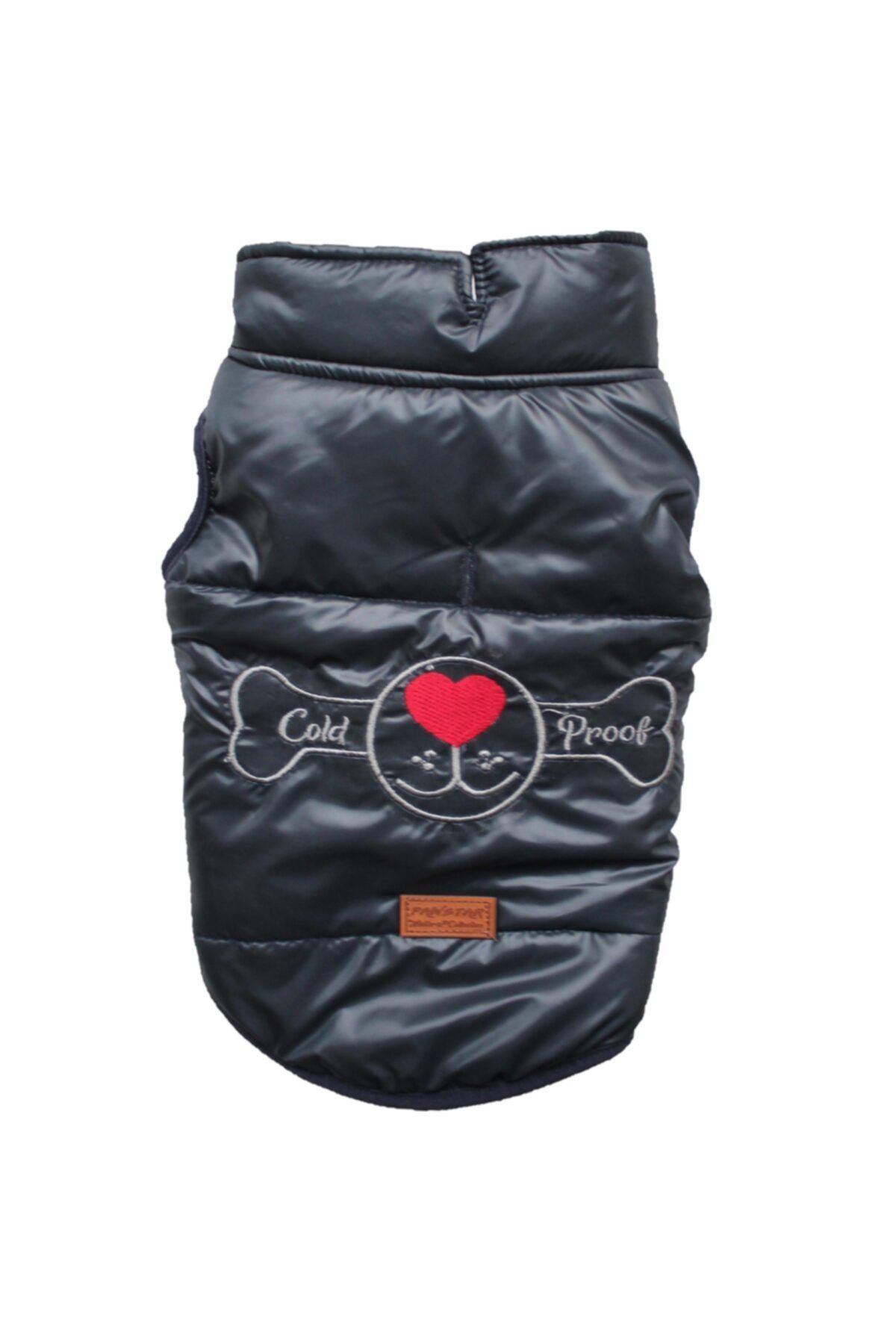 Pawstar Navy Cold Proof Yelek Önden Çıtçıtlı Su Geçirmez Yelek Köpek Yeleği Köpek Kıyafeti