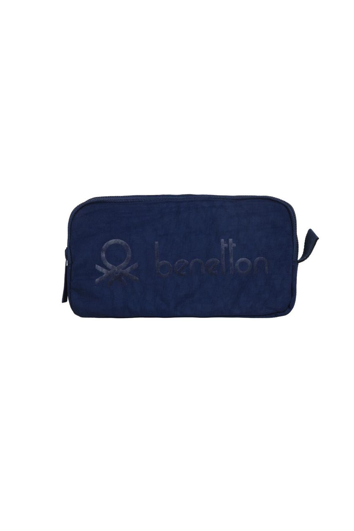 Benetton 70025 Lacivert Iki Bölmeli Kalemlik