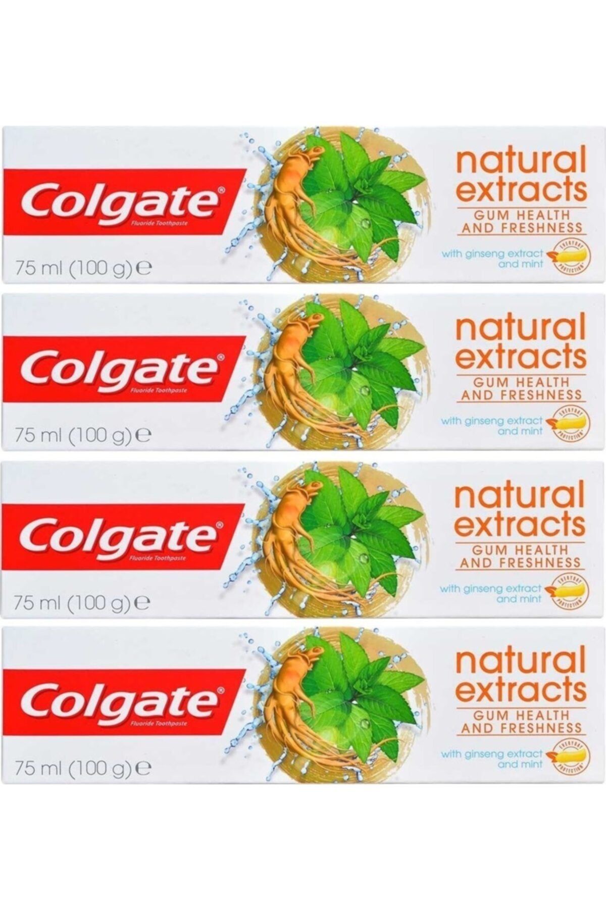 Colgate Diş Macunu Natural Extracts Diş Eti Sağlığı Ve Ferahlık 75 Ml X 4 Adet