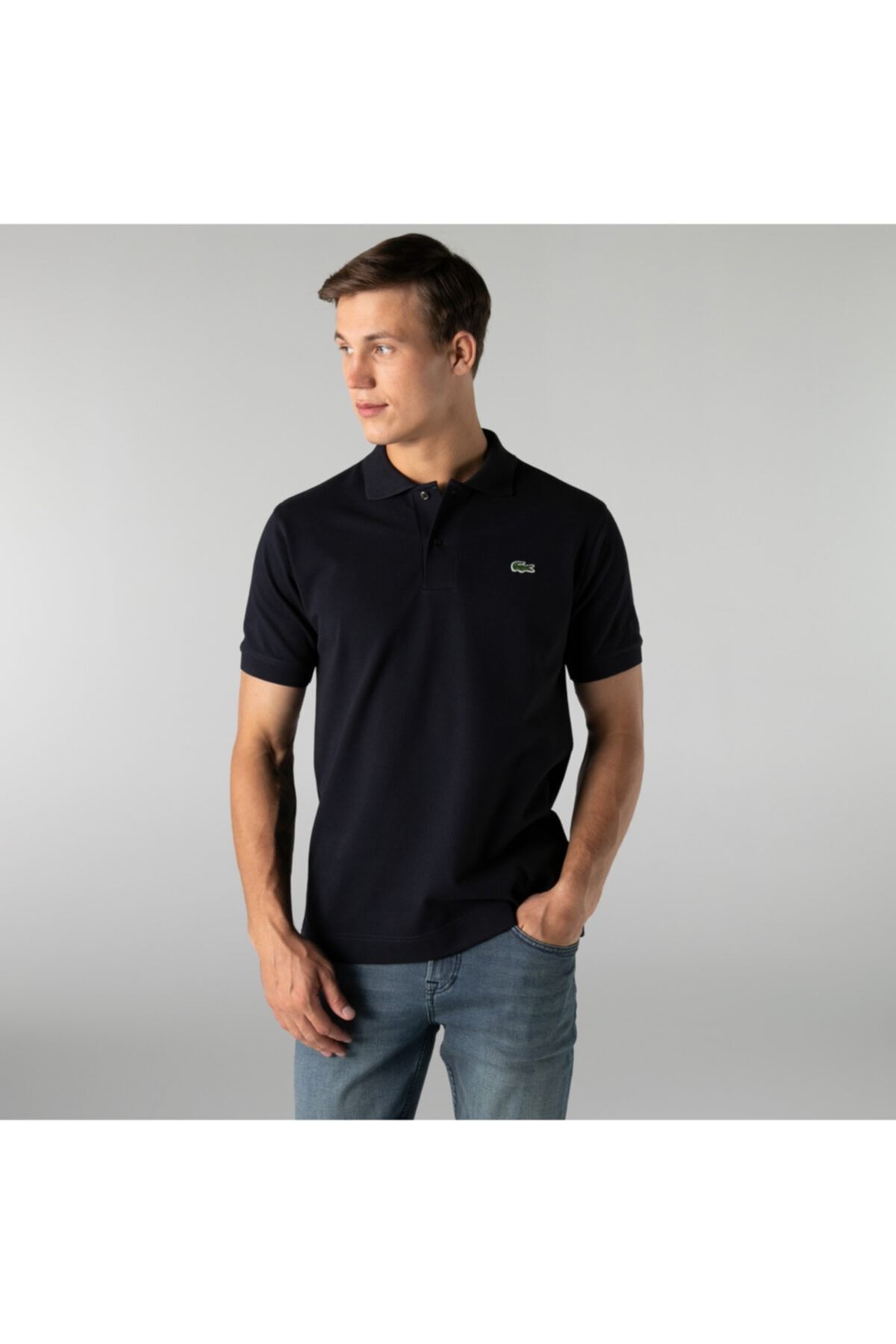 Lacoste Erkek Classic Fit Organik Pamuk Lacivert Polo