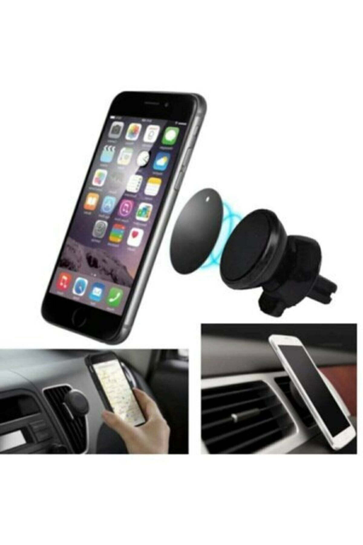 Ankaflex Araç Araba Içi 360° Dönebilen Telefon Tutucu Mıknatıslı Yapışkanlı Tutucu