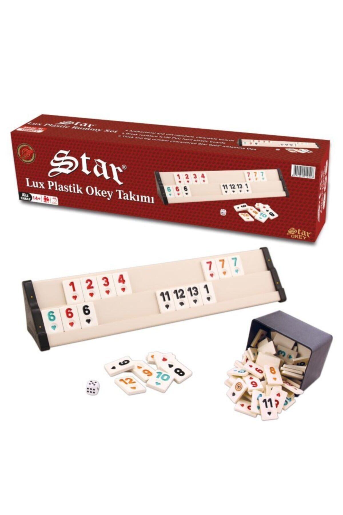 PumpkinHomeDeco Star Lüks Plastik Okey Takımı