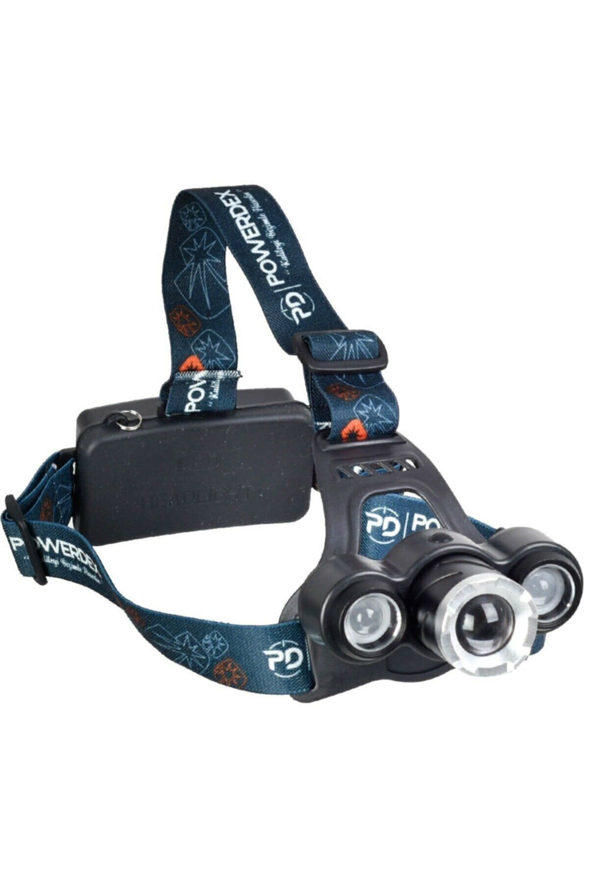 PeakStar Powerdex 10 W Şarjlı Metal Yağmur Suyu Geçirmez Kafa Lambası - Feneri