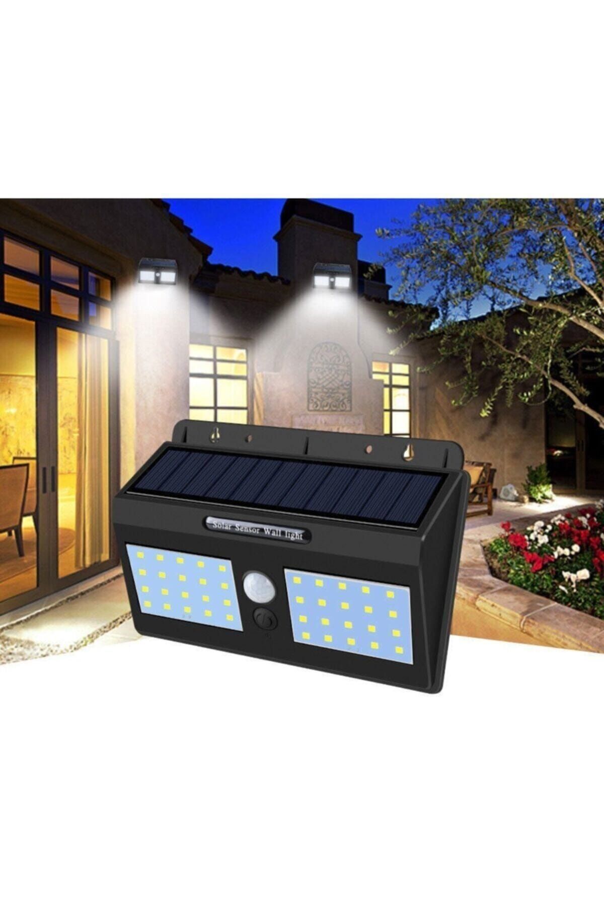 SevimliPazar 40 Led'li Hareket Sensörlü Solar Güneş Enerjili Lamba Aydınlatma