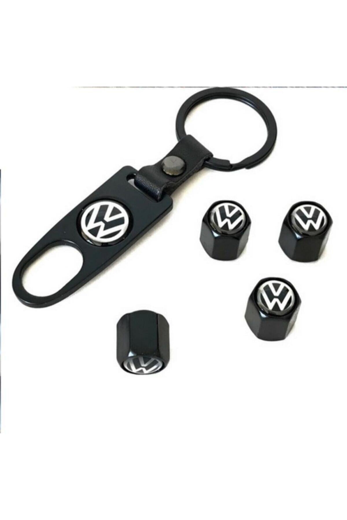 Erzline Vw Metal Sibop Kapağı Anahtarlık Seti (siyah)