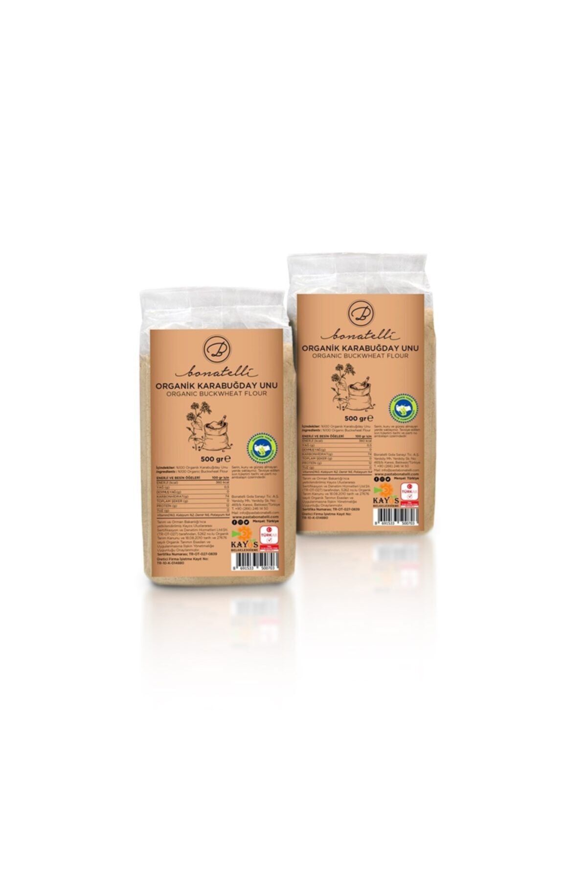 Bonatelli Organik Karabuğday Unu 2 X 500 Gr