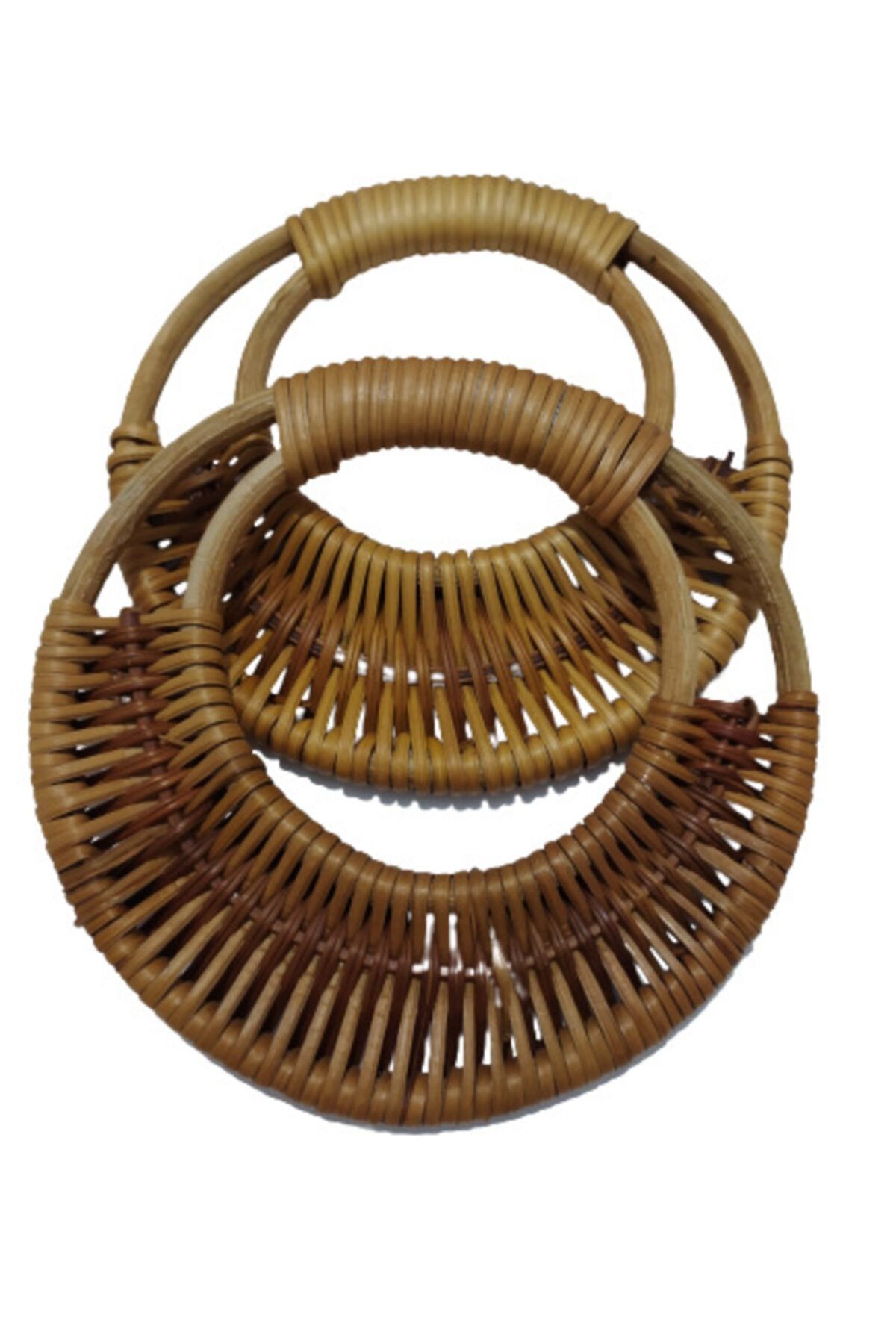 RDN Bambu Ay Model Çanta Sapı Kahve-1 (17 Cm)