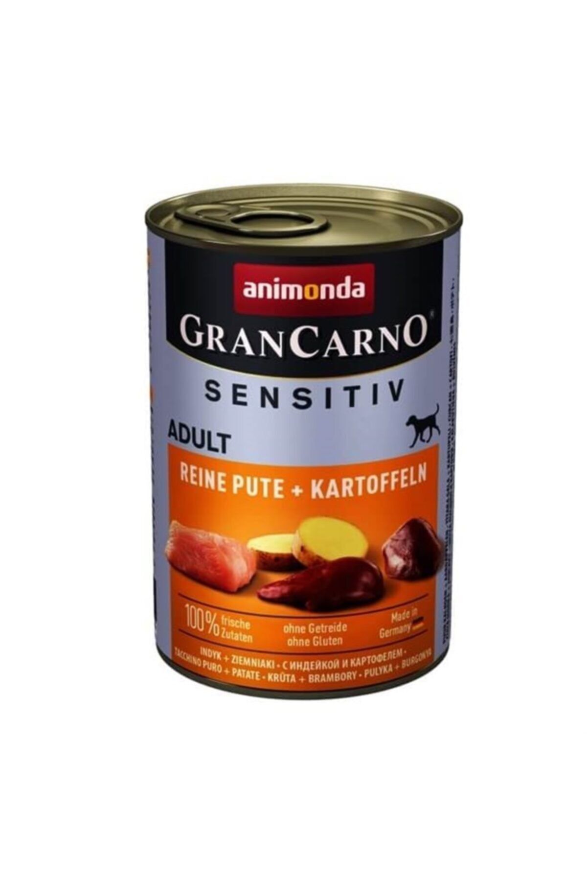 Animonda Gran Carno Sensitiv Hindili Patatesli Köpek Konservesi 400gr X 3 Adet