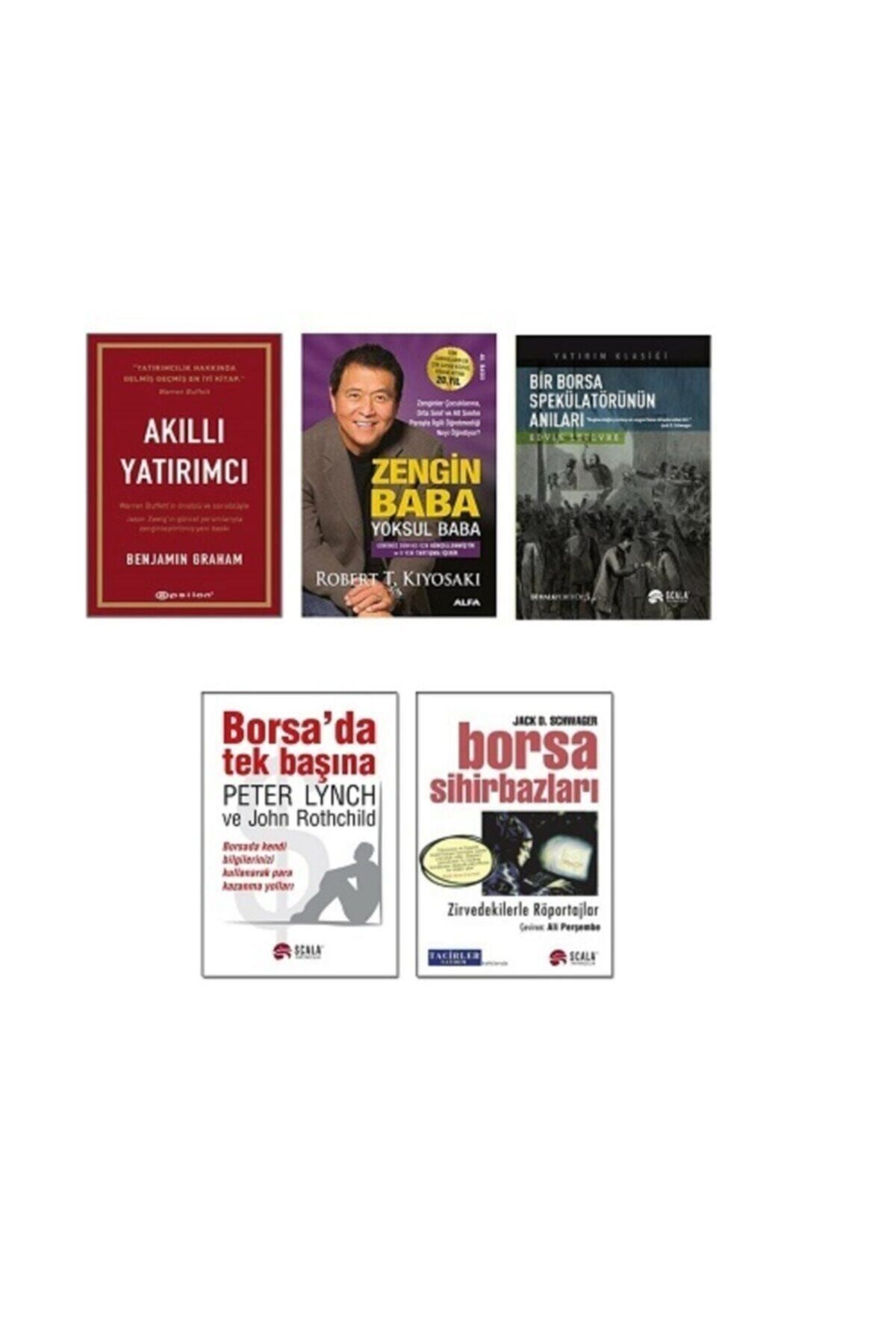 MediaCat Kitapları Akıllı Yatırımcı + Borsada Tek Başına + Bir Borsa Spekülatörünün + Zengin Baba Yoksul / 5 Kitap Set