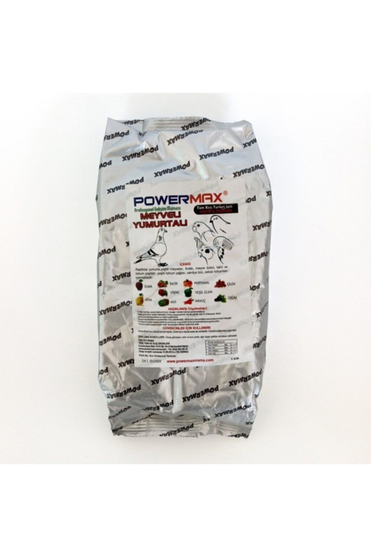 powermax Meyveli Yumurtalı Kuş Maması 1 Kg