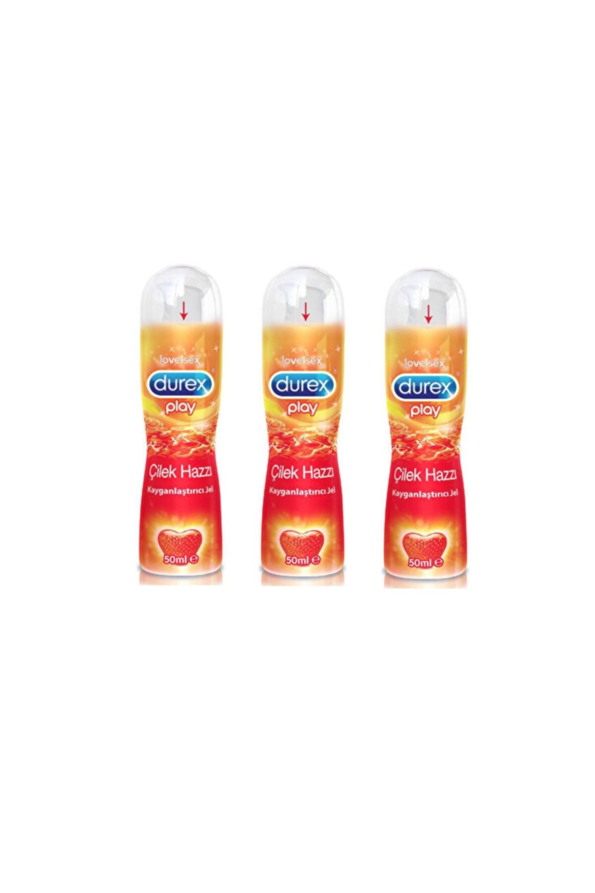Durex Çilek Aromalı Kayganlaştırıcı 50 ml X3 Adet