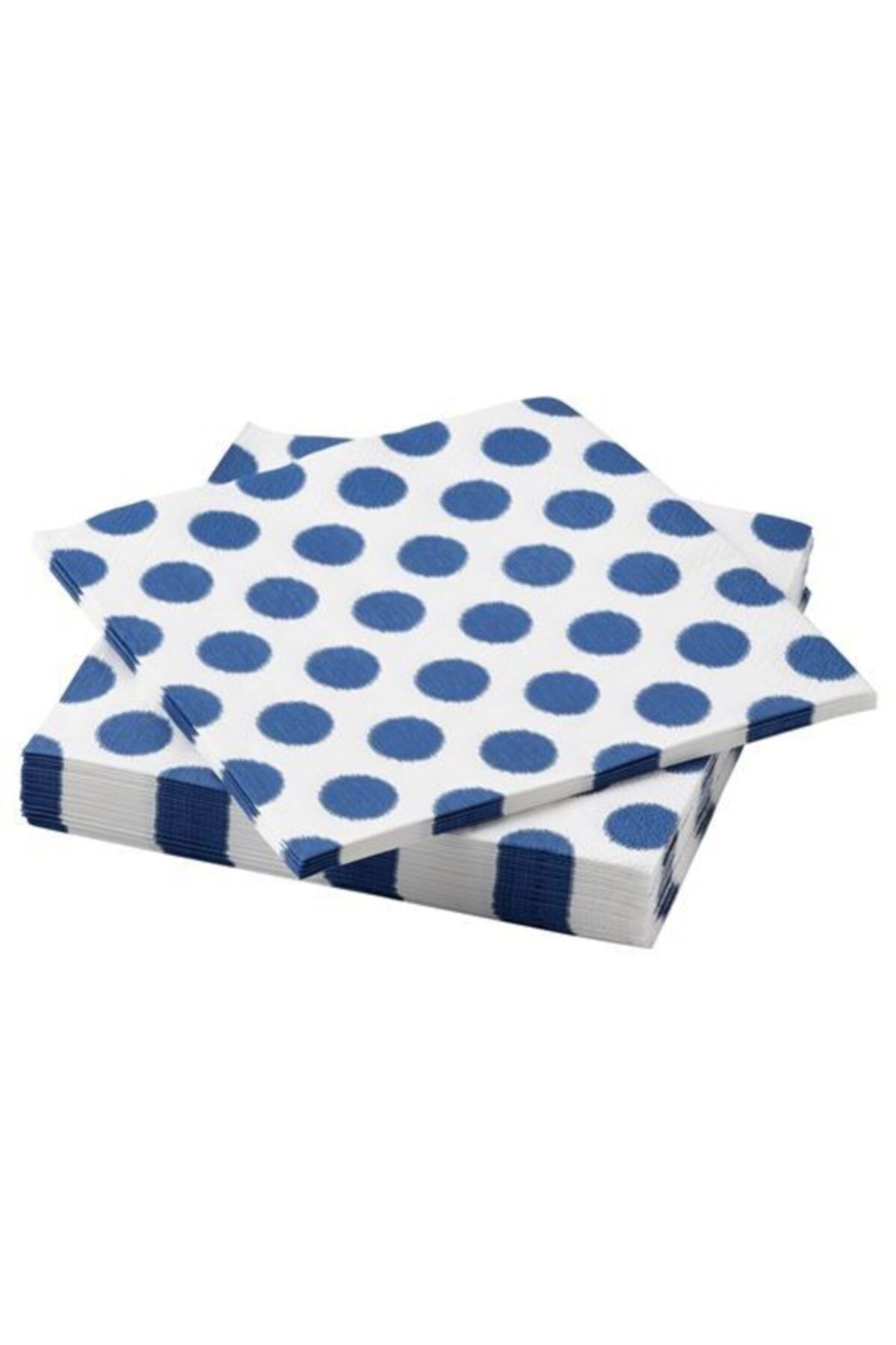 IKEA 30 Lu Servis Peçete Puantiye Desenli 33x33 Cm Meridyendukkan Mavi-beyaz Sunumluk