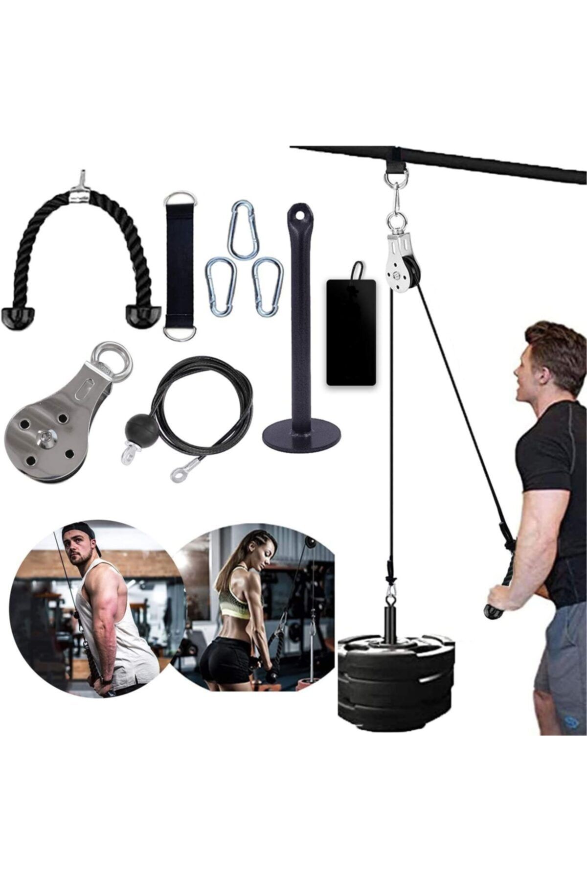 EXsports Fitness Kasnak Kablo Sistemi - [[evde, Salonda, Tatilde, Seyahatte Kullanıma Uygun]]