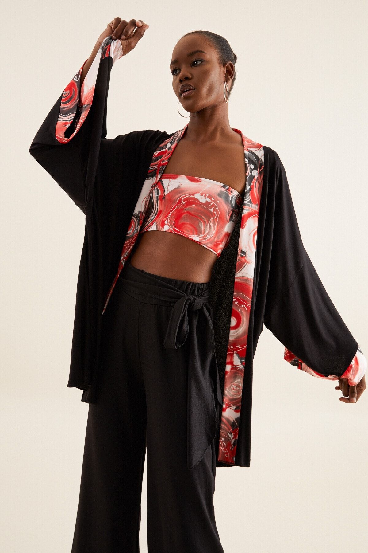 Quincey Kadın Çok Renkli Kimono