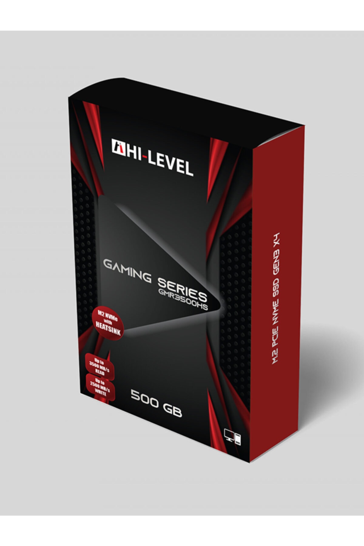 HiLevel Hı-level 500gb Sata3 M2 Nvme Pcı-e G3x4 Ssd 3500-2500mbs Gmr3500hs Wıth Heatsınk (gamıng)