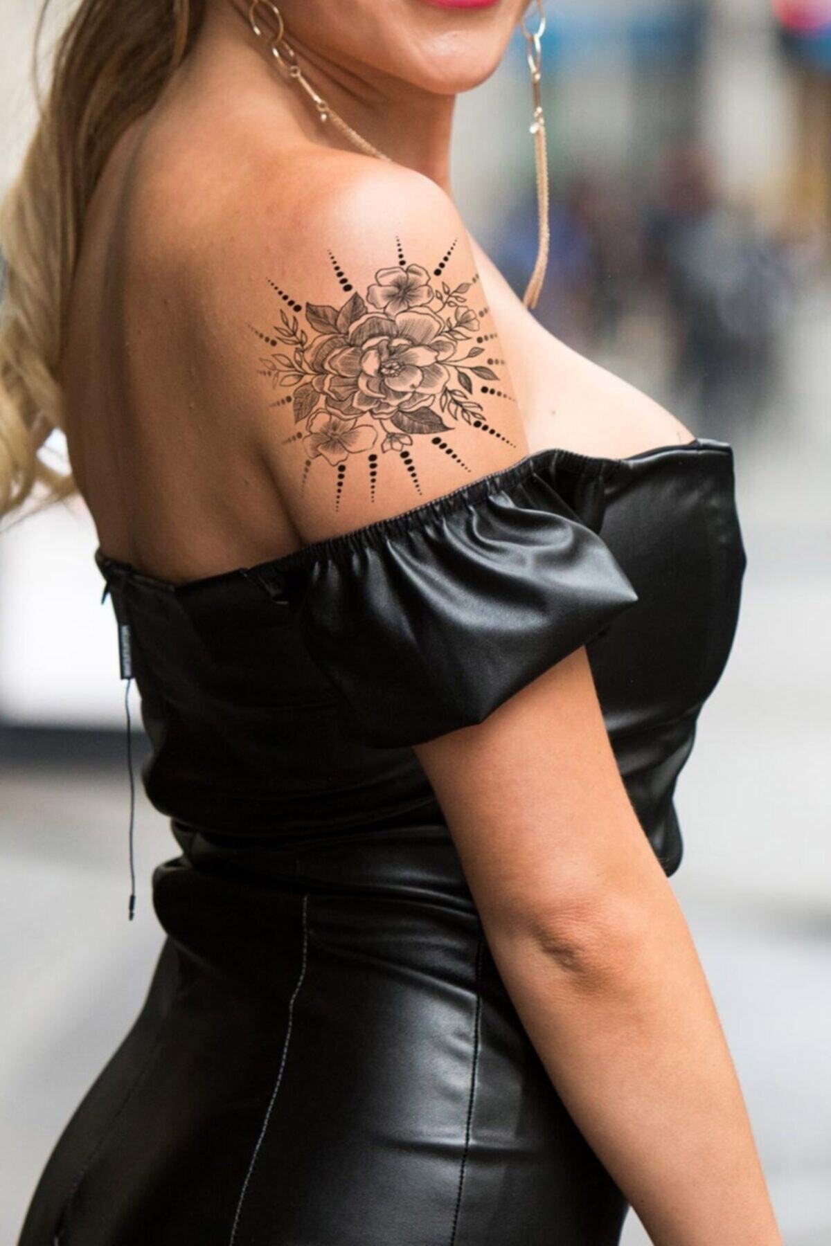 Artikel Çiçek -1 Geçici Dövme,geçici Tattoo ,vücut Dövme,kol Bilek Dövme,boyun Dövme,sırt Dövme