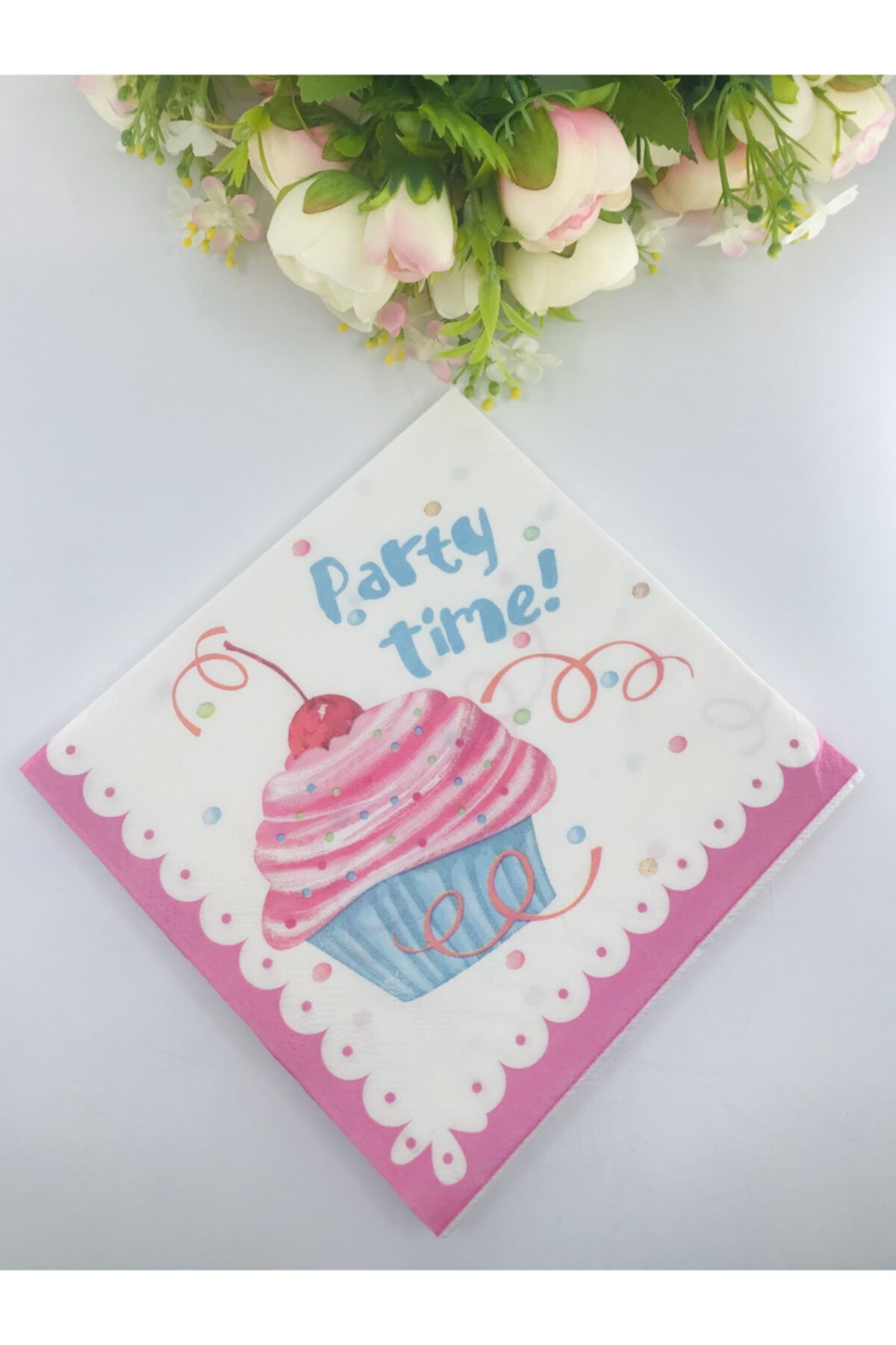 SHEKER HOME 33 X 33 Cm Cupcake Desenli 20'li Kağıt Peçete
