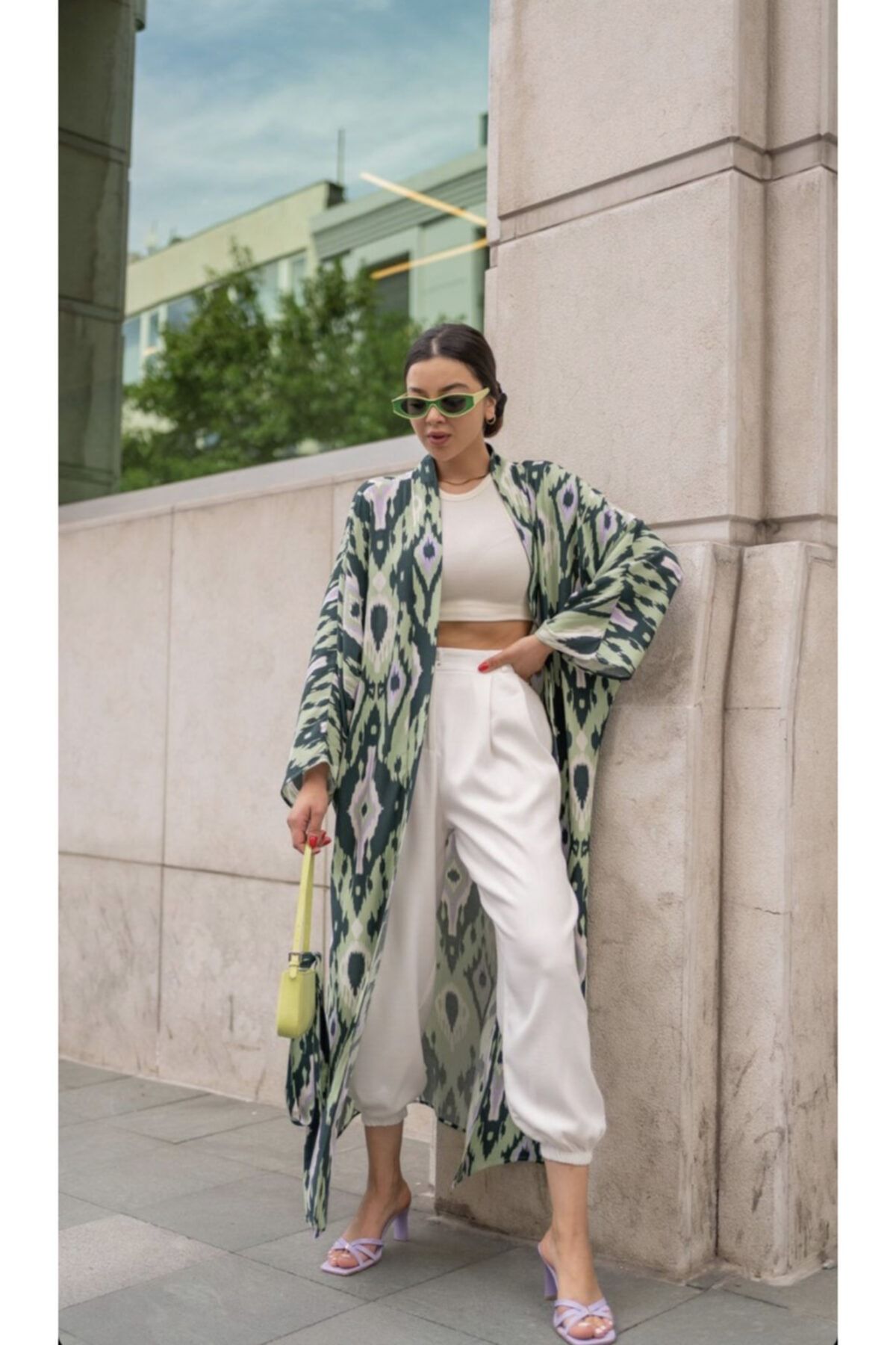 Olimbera Maxi Boy Renkli Kimono