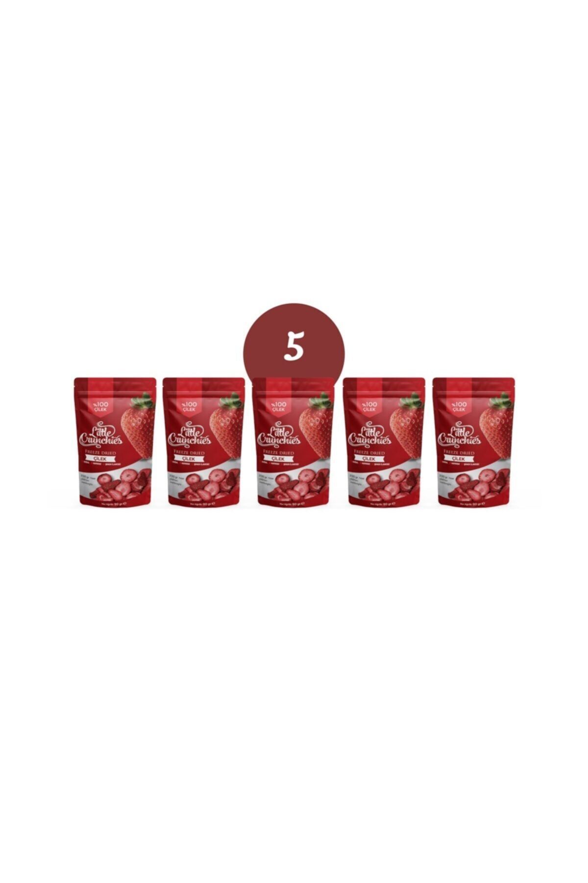 Little Crunchies Freeze Dried Çilek 5'li Paket